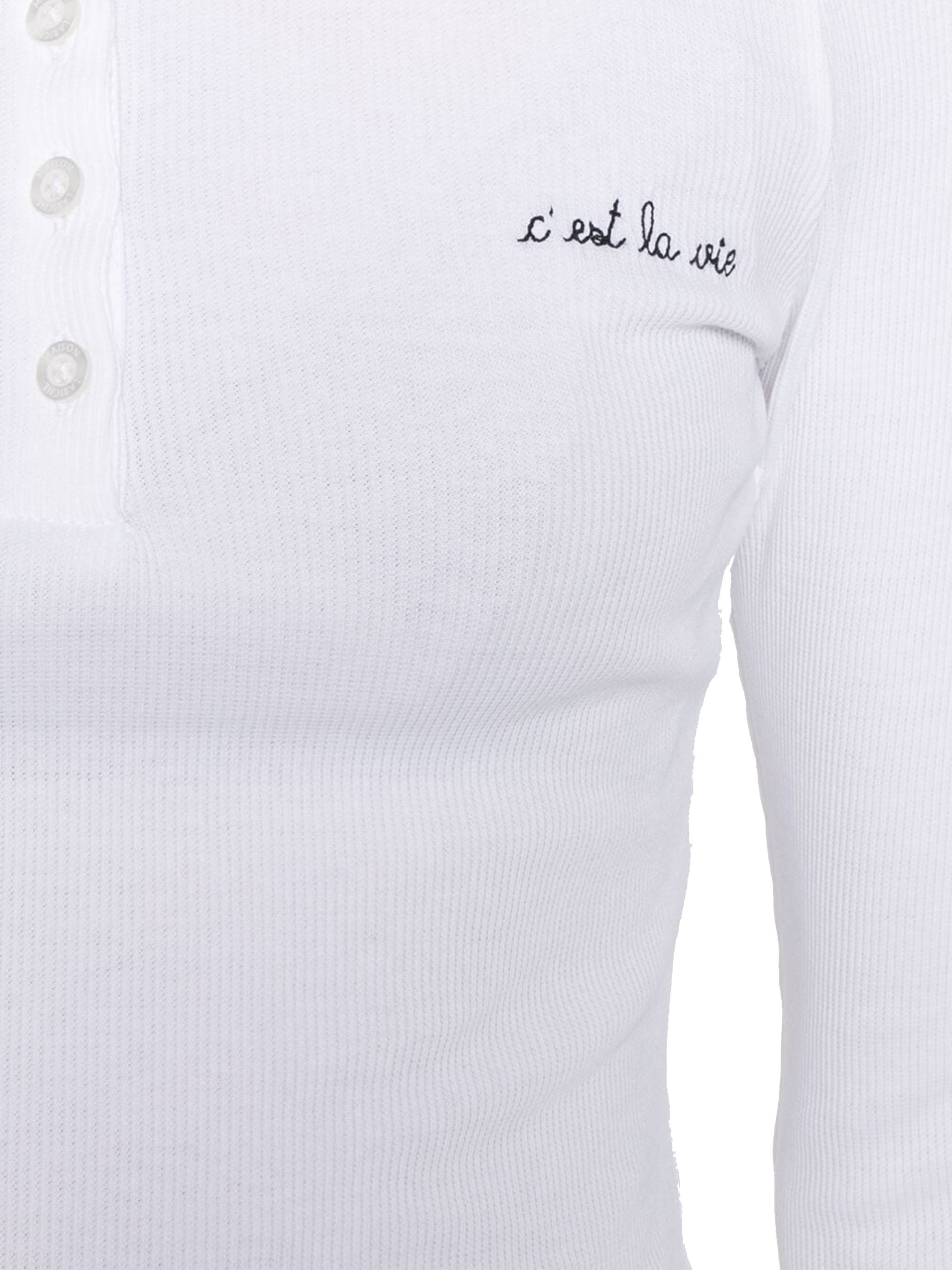 MAISON LABICHE RWMARETCLAVIE Woman White T-shirts and Polos - Zuklat