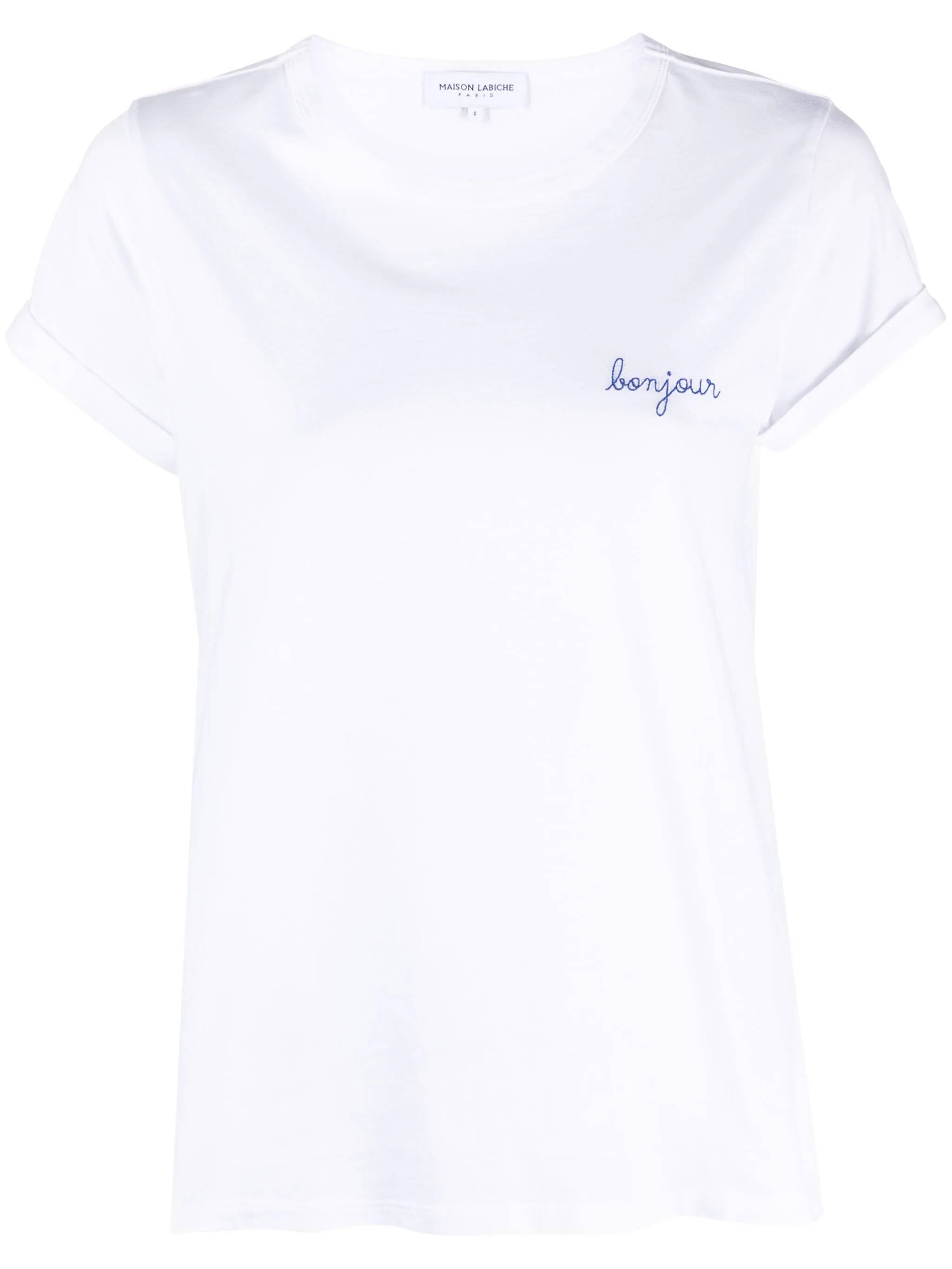 MAISON LABICHE RWPOITOUBJR Woman White T-shirts and Polos - Zuklat