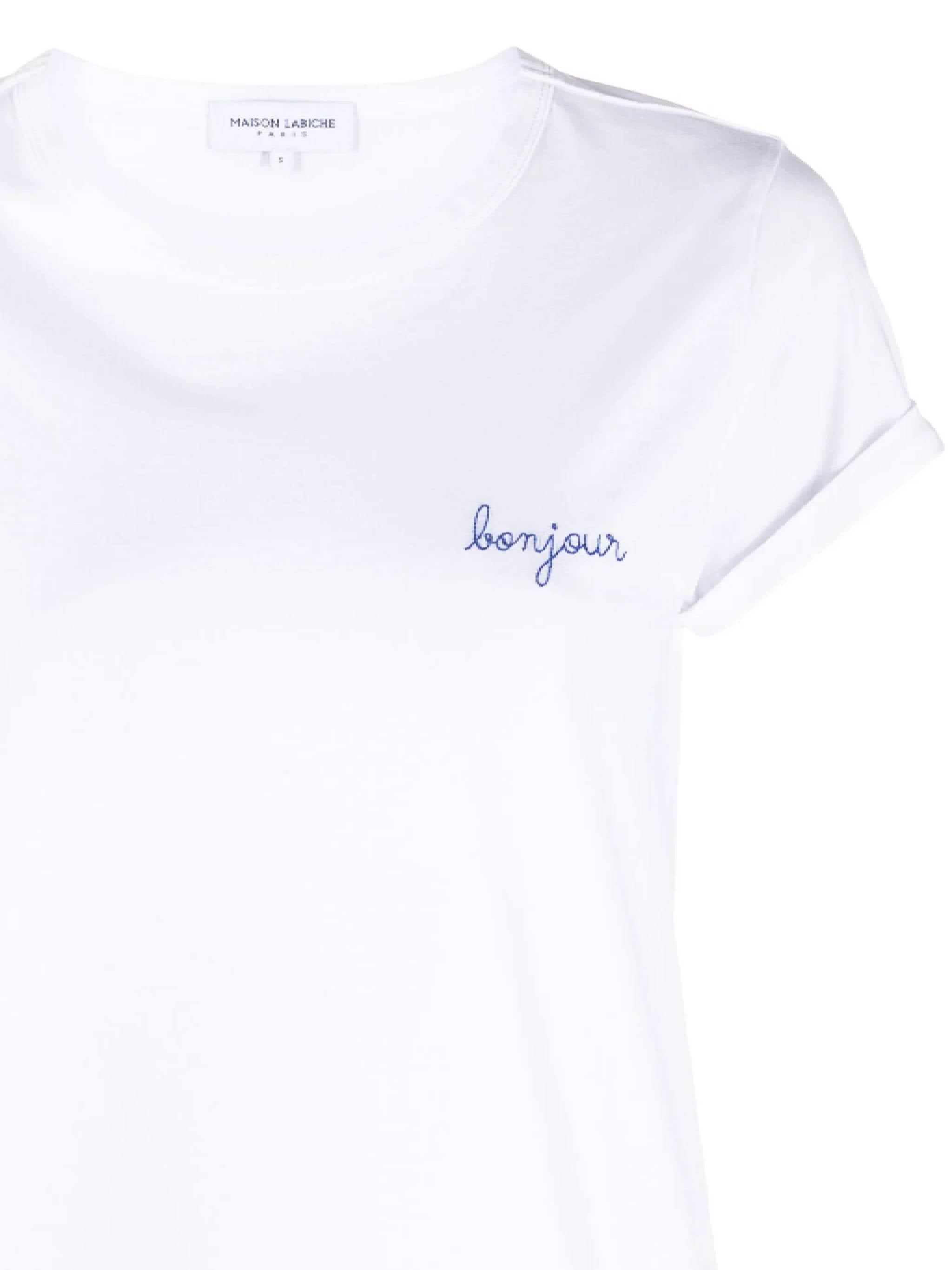 MAISON LABICHE RWPOITOUBJR Woman White T-shirts and Polos - Zuklat