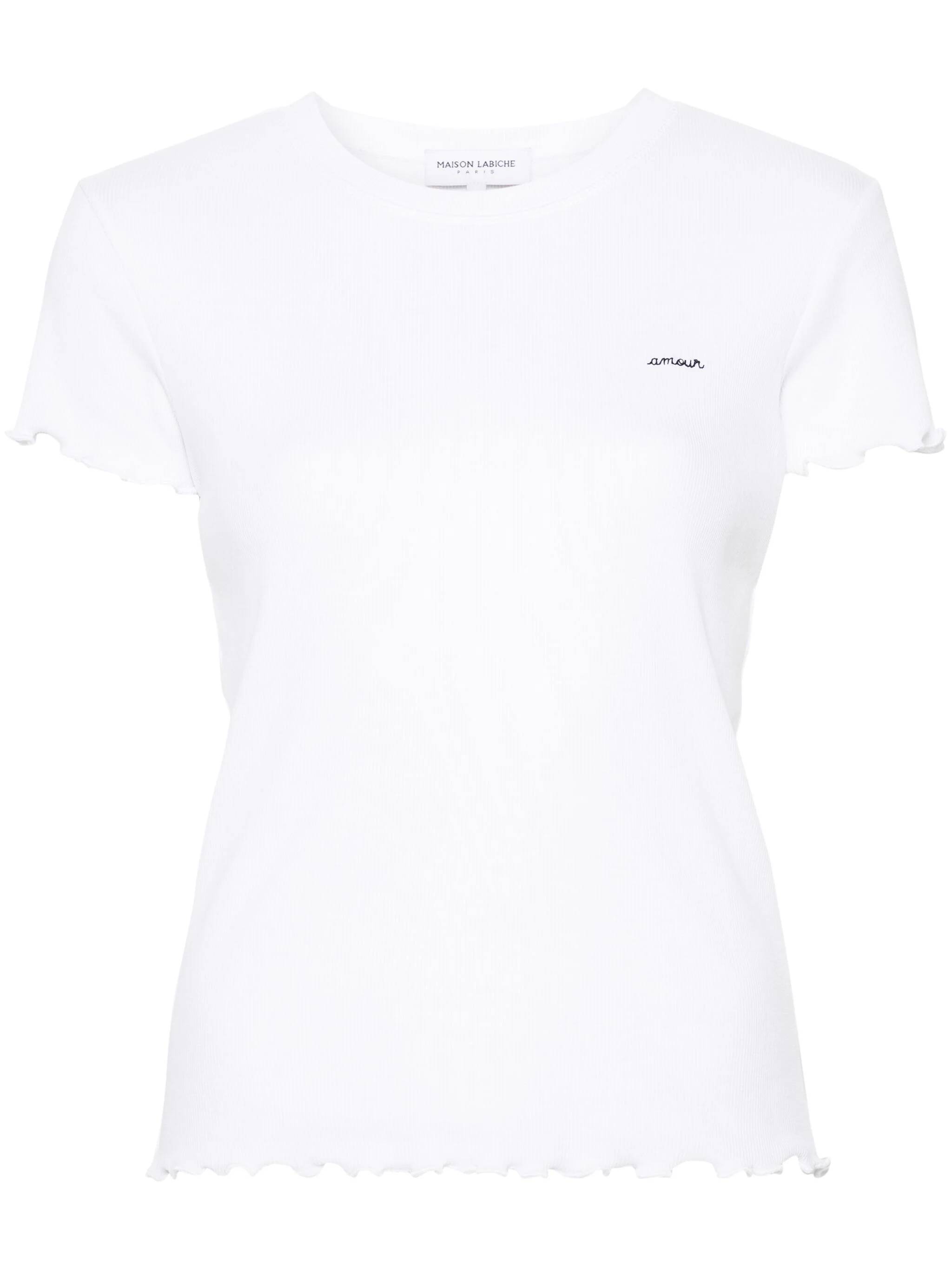 MAISON LABICHE UWFOLIESAMOUR Woman White T-shirts and Polos - Zuklat