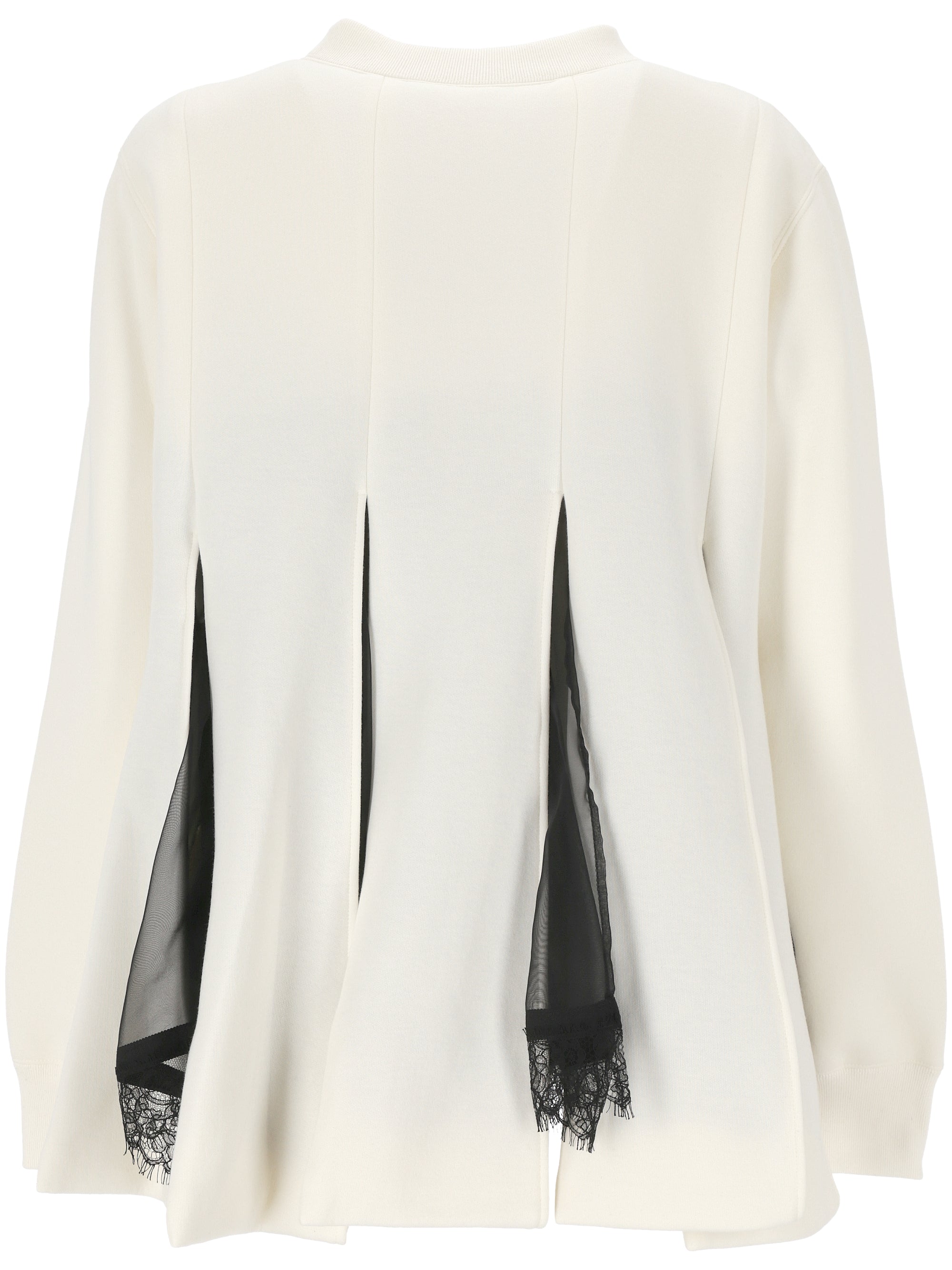 Sacai 24-07541 Woman White Sweaters - Zuklat