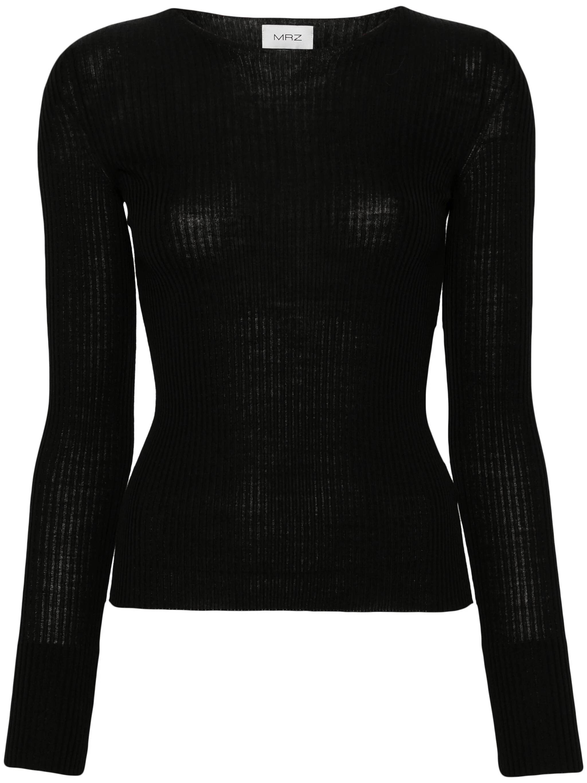 MRZ 0018 Woman Black Sweaters - Zuklat