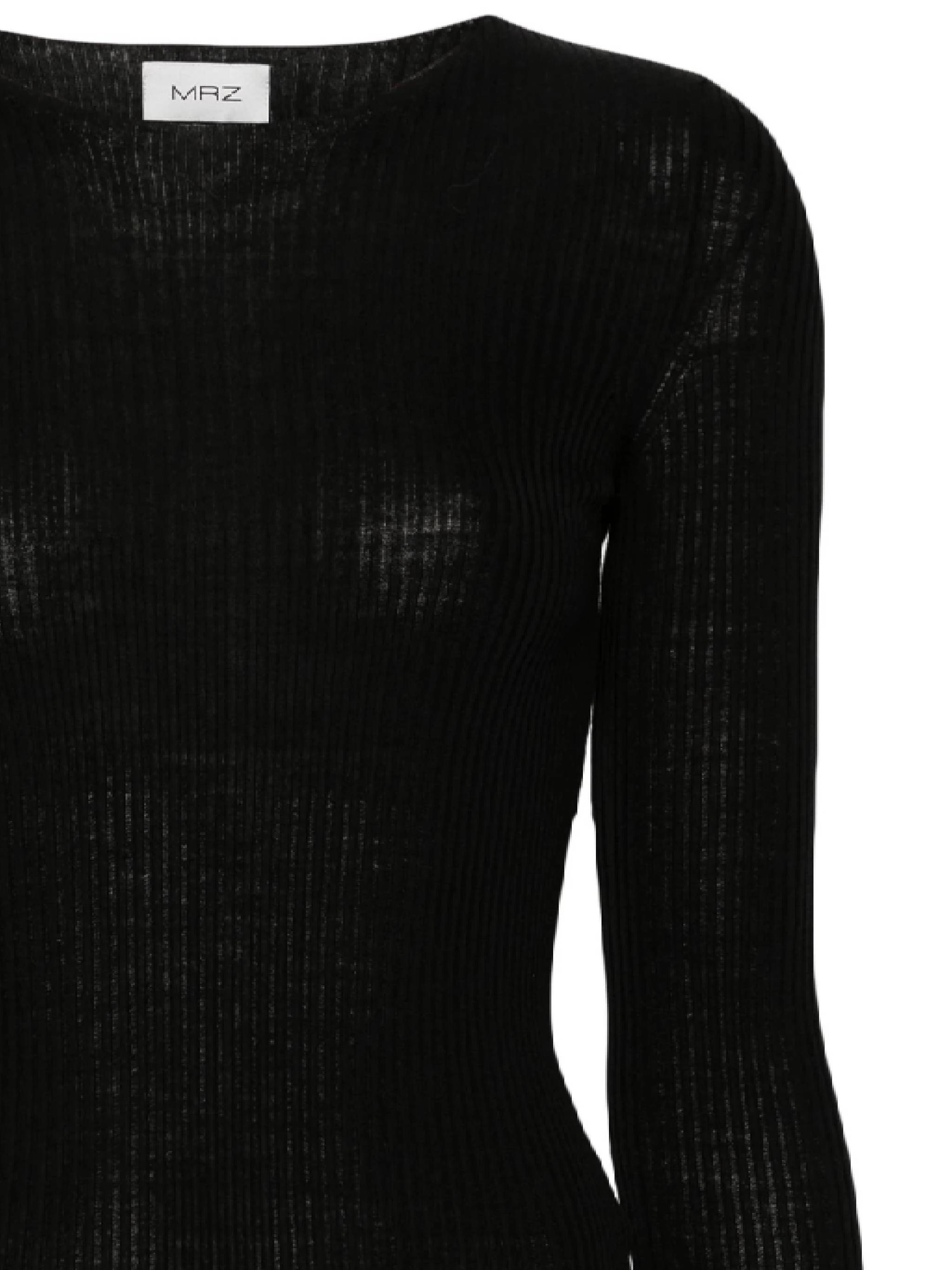 MRZ 0018 Woman Black Sweaters - Zuklat