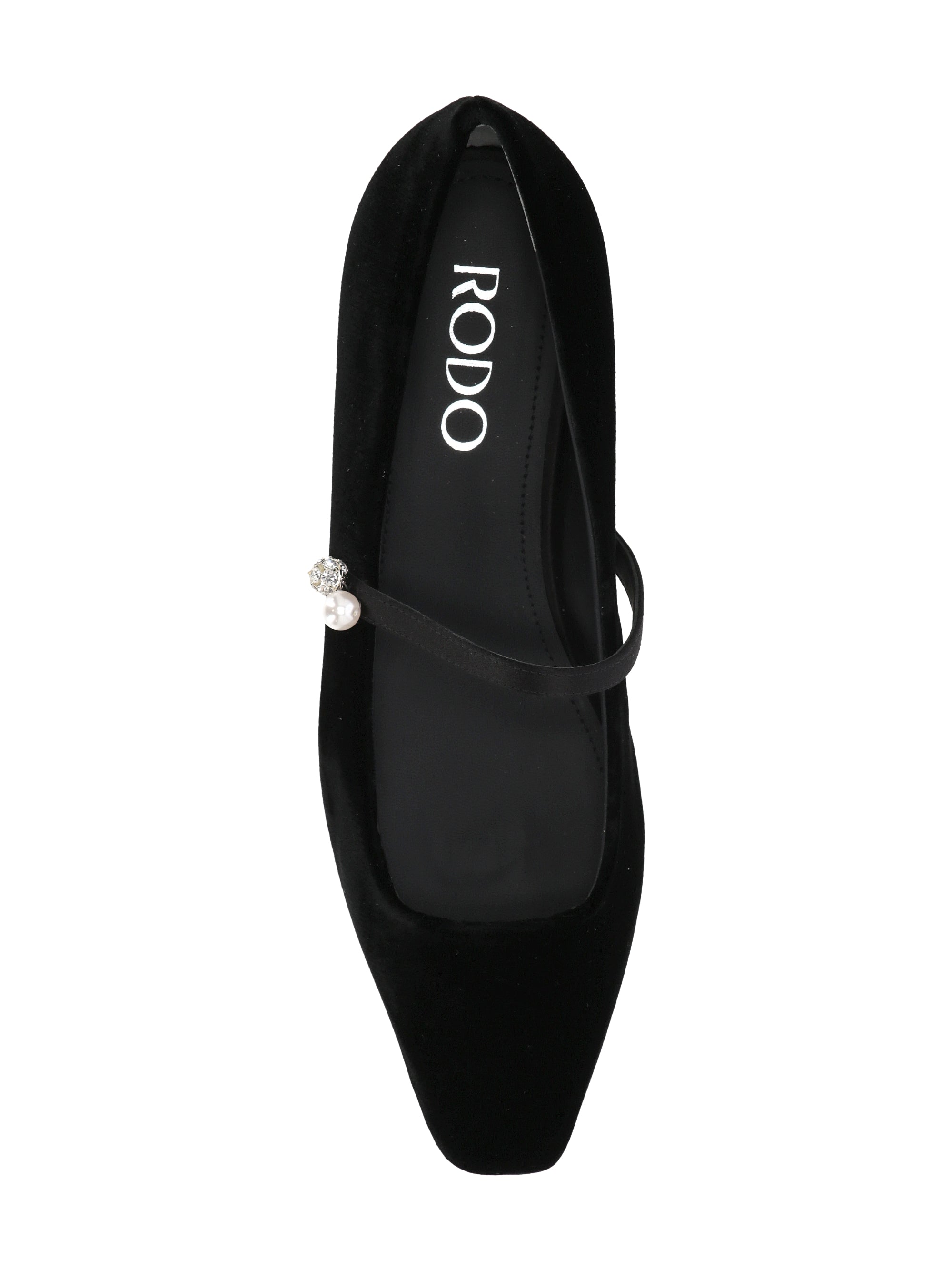 RODO S009420653 Woman Black Flat shoes - Zuklat