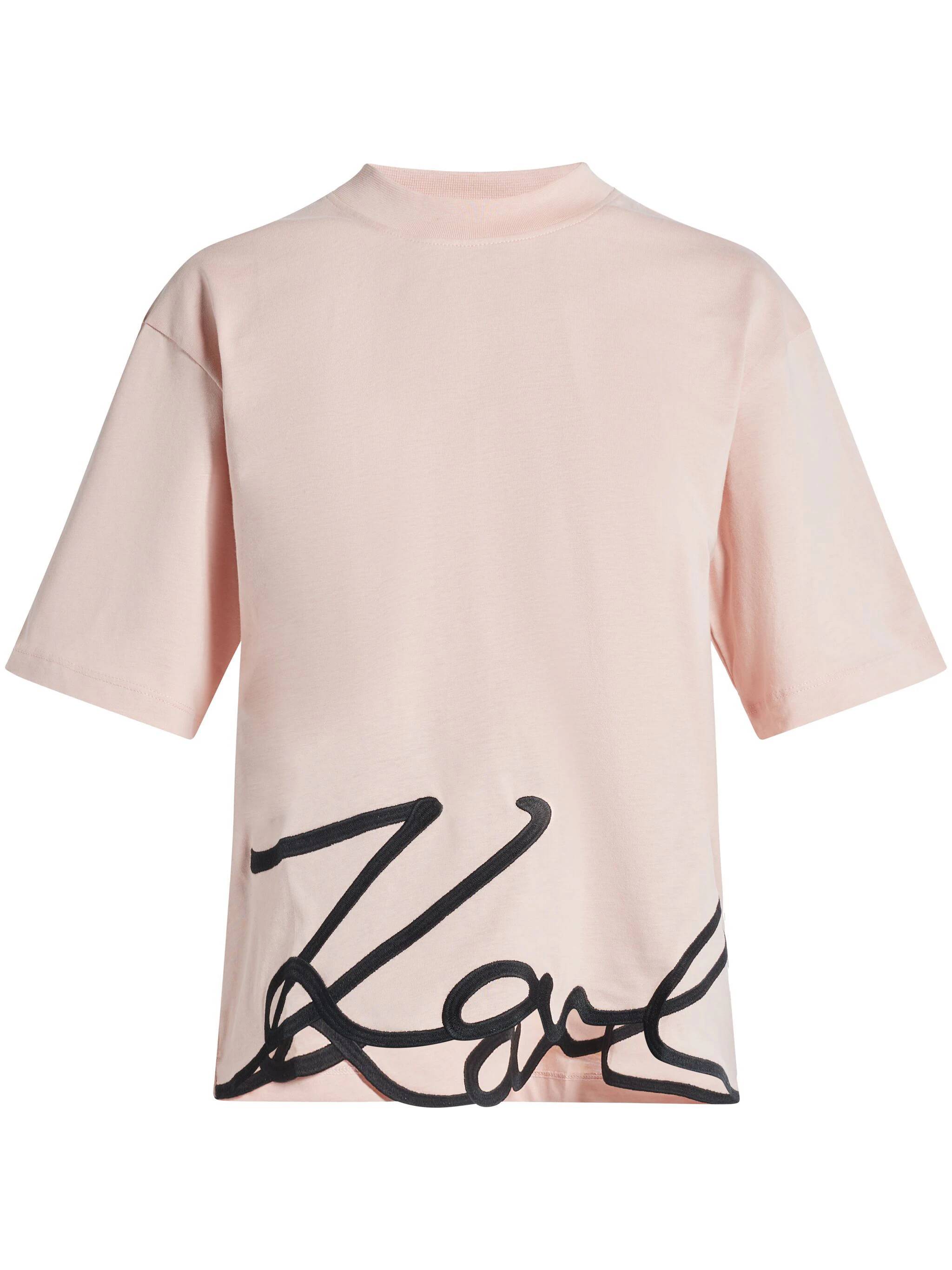 Karl Lagerfeld 226W1703GG Woman ROSE SMOKE T-shirts and Polos - Zuklat