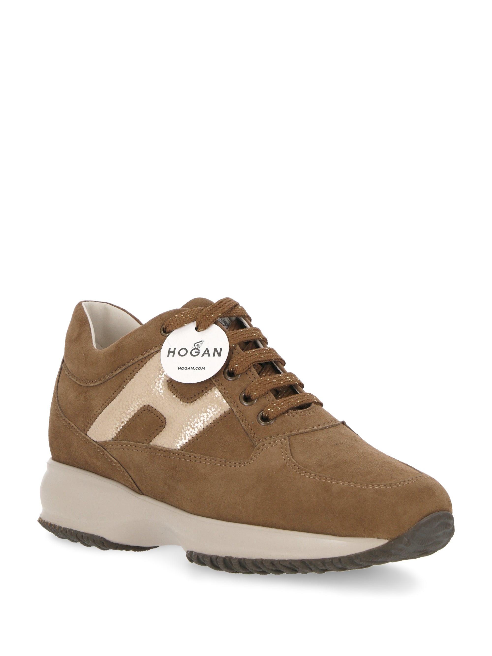 Hogan HXW00N0S360EWG Woman Brown Sneakers - Zuklat