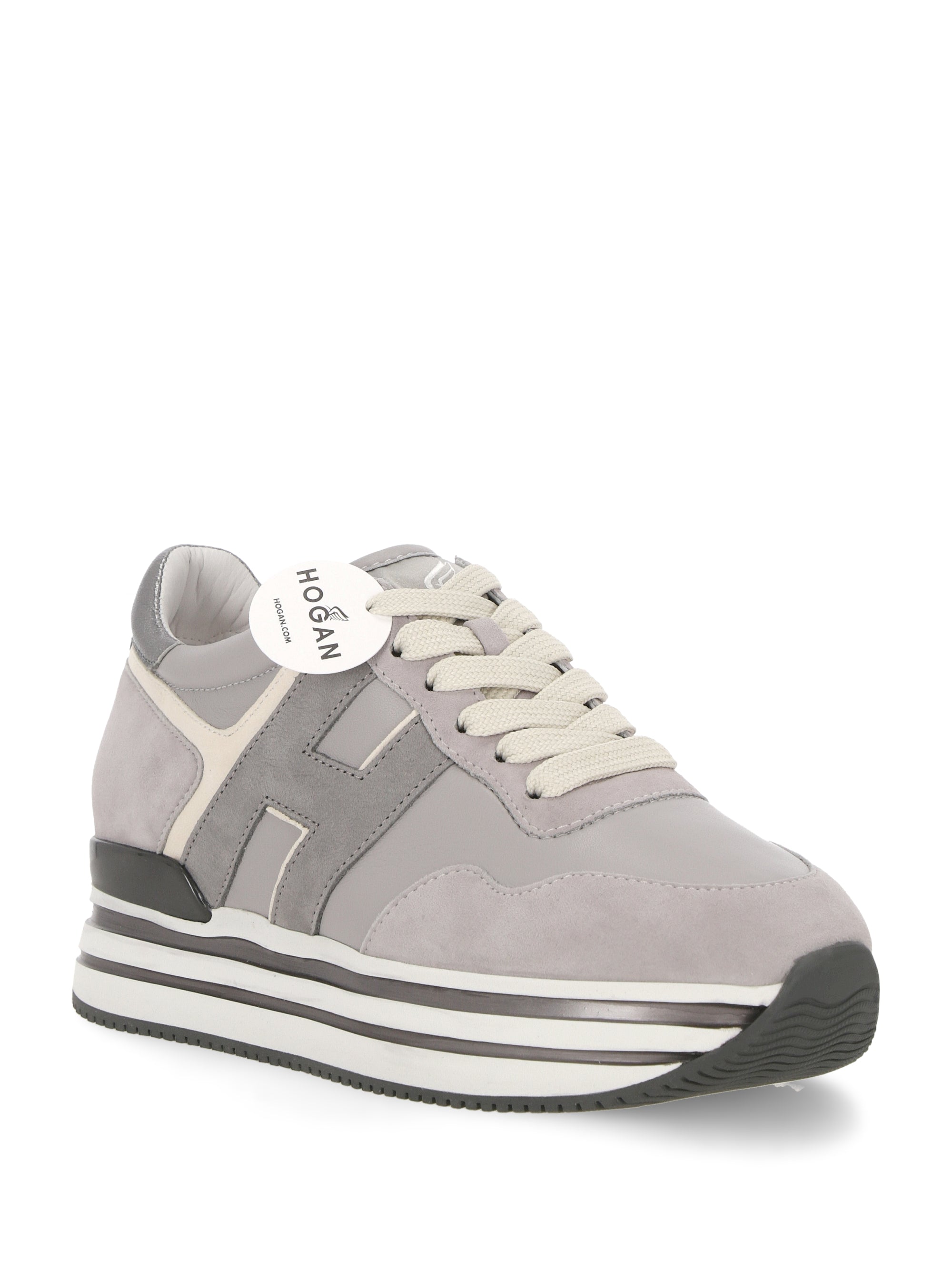 Hogan HXW4830CB80EWN Woman Grey Sneakers - Zuklat