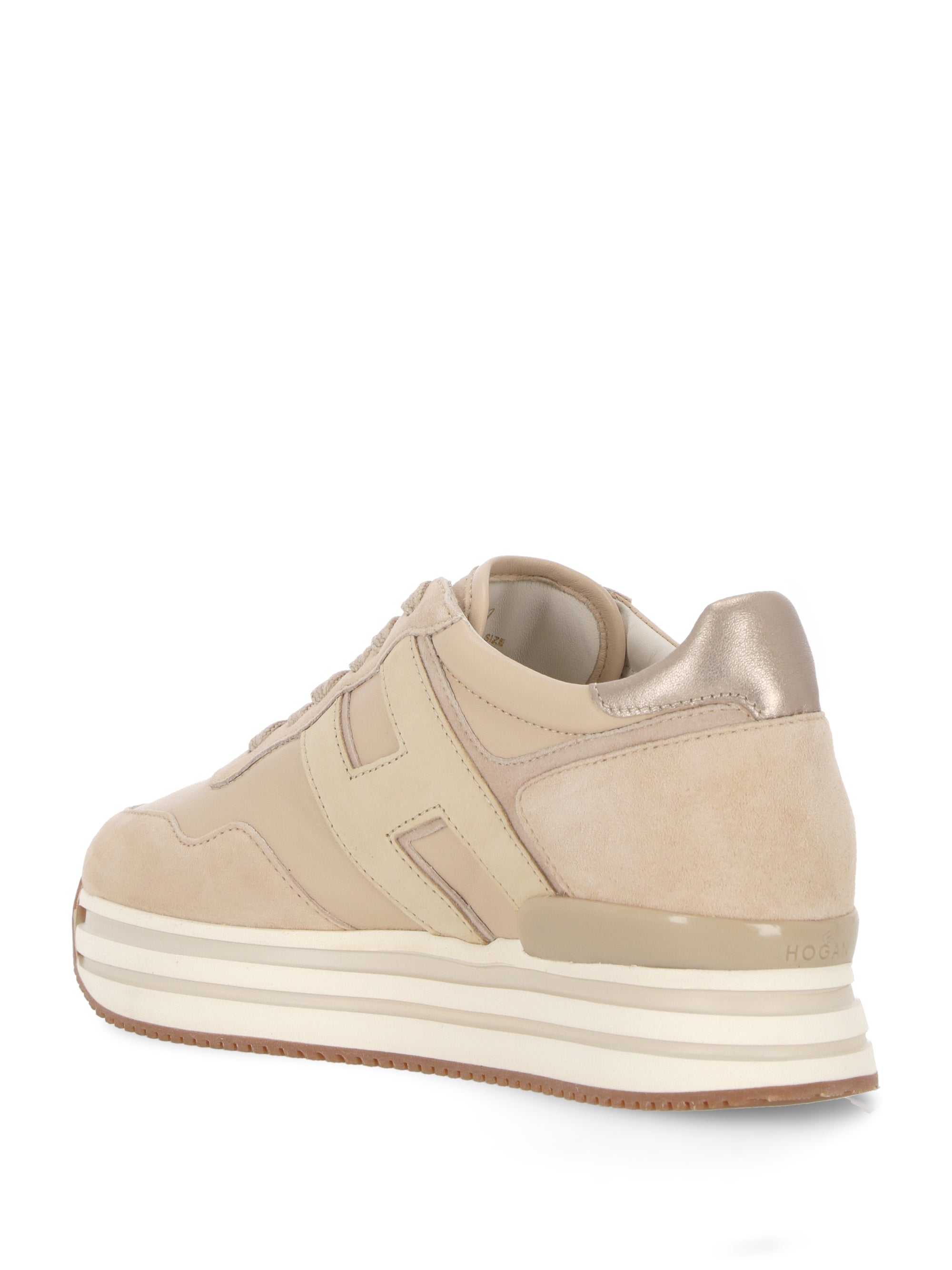 Hogan HXW4830CB80EWN Woman Beige Sneakers - Zuklat