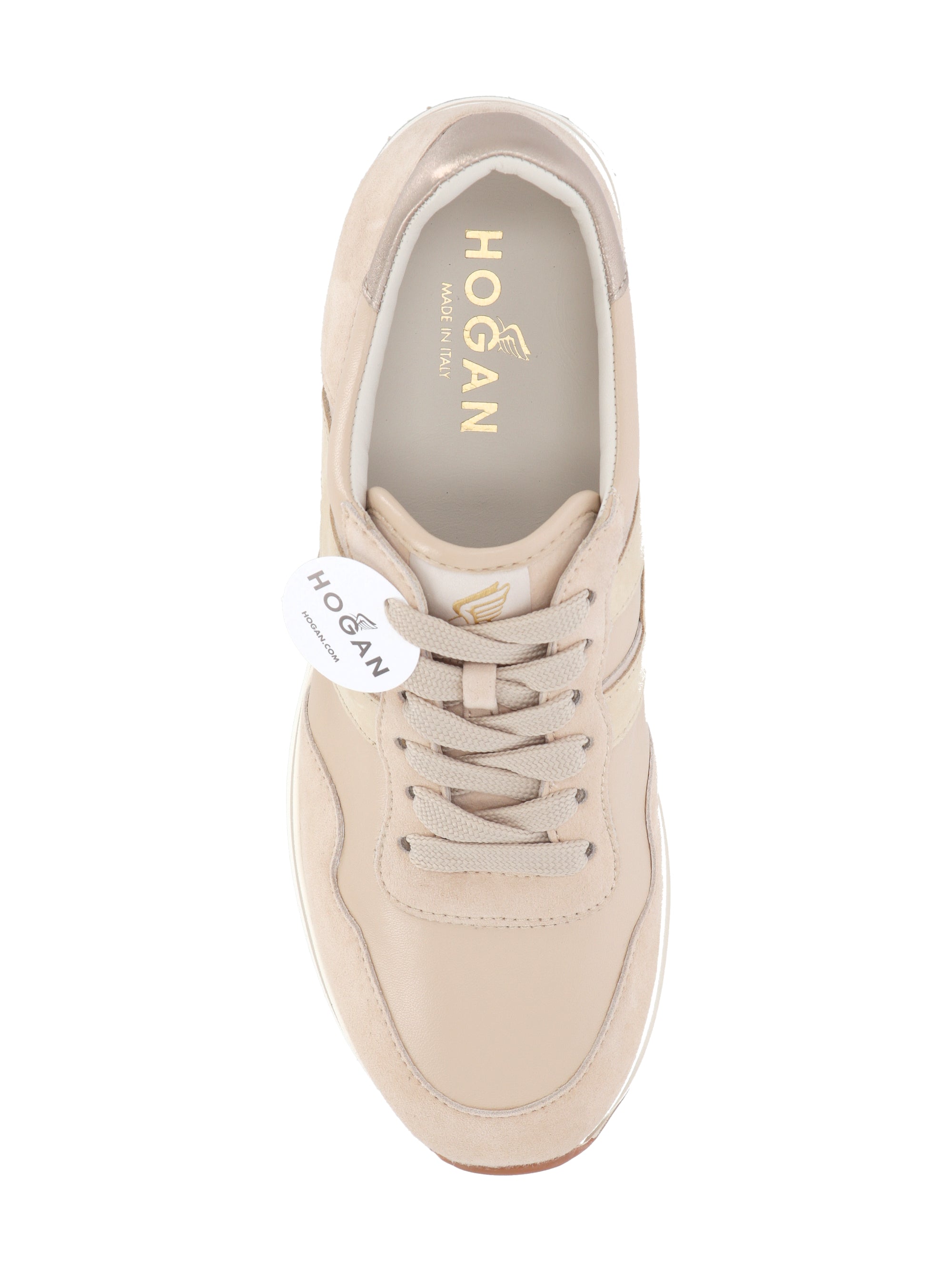 Hogan HXW4830CB80EWN Woman Beige Sneakers - Zuklat