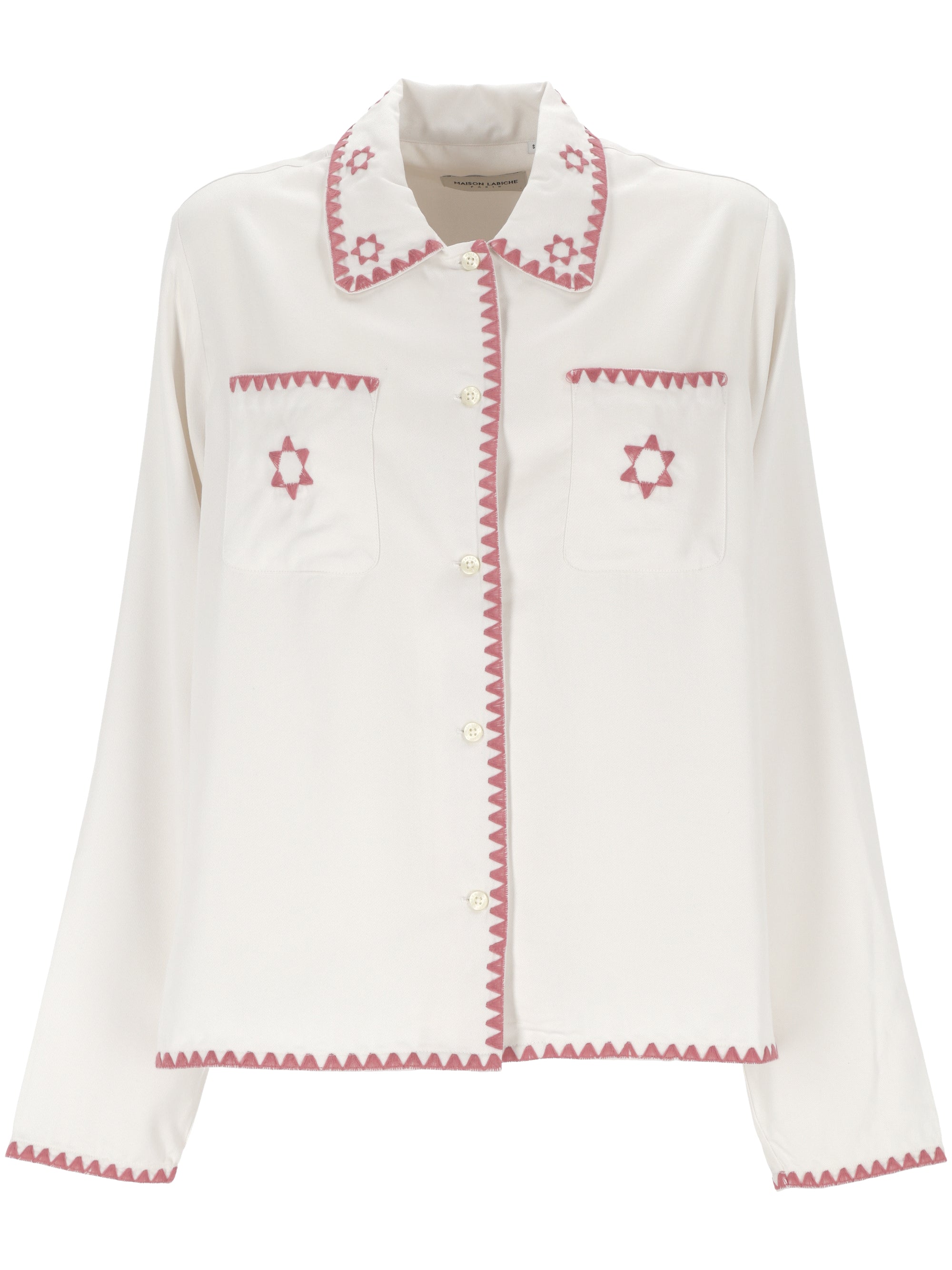 MAISON LABICHE UWPISANTSTARS Woman TWILL OFF WHITE Sweaters - Zuklat