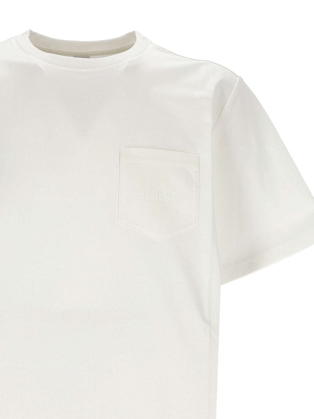 BERLUTI R25JRS110-001 Man White T-shirts and Polos - Zuklat