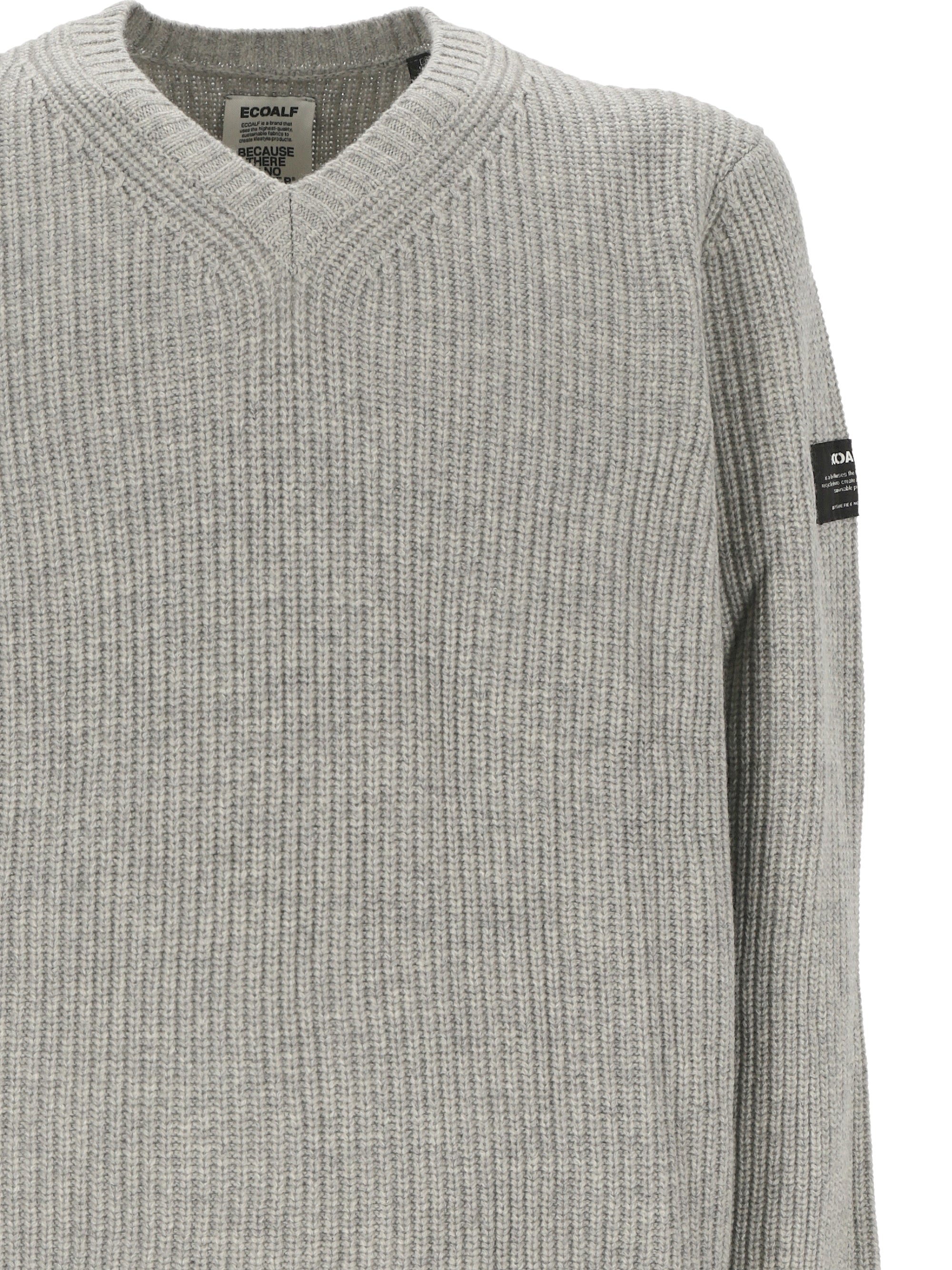 ECOALF MCMGAKNBOJ000632W24 Man Light grey melange Sweaters - Zuklat