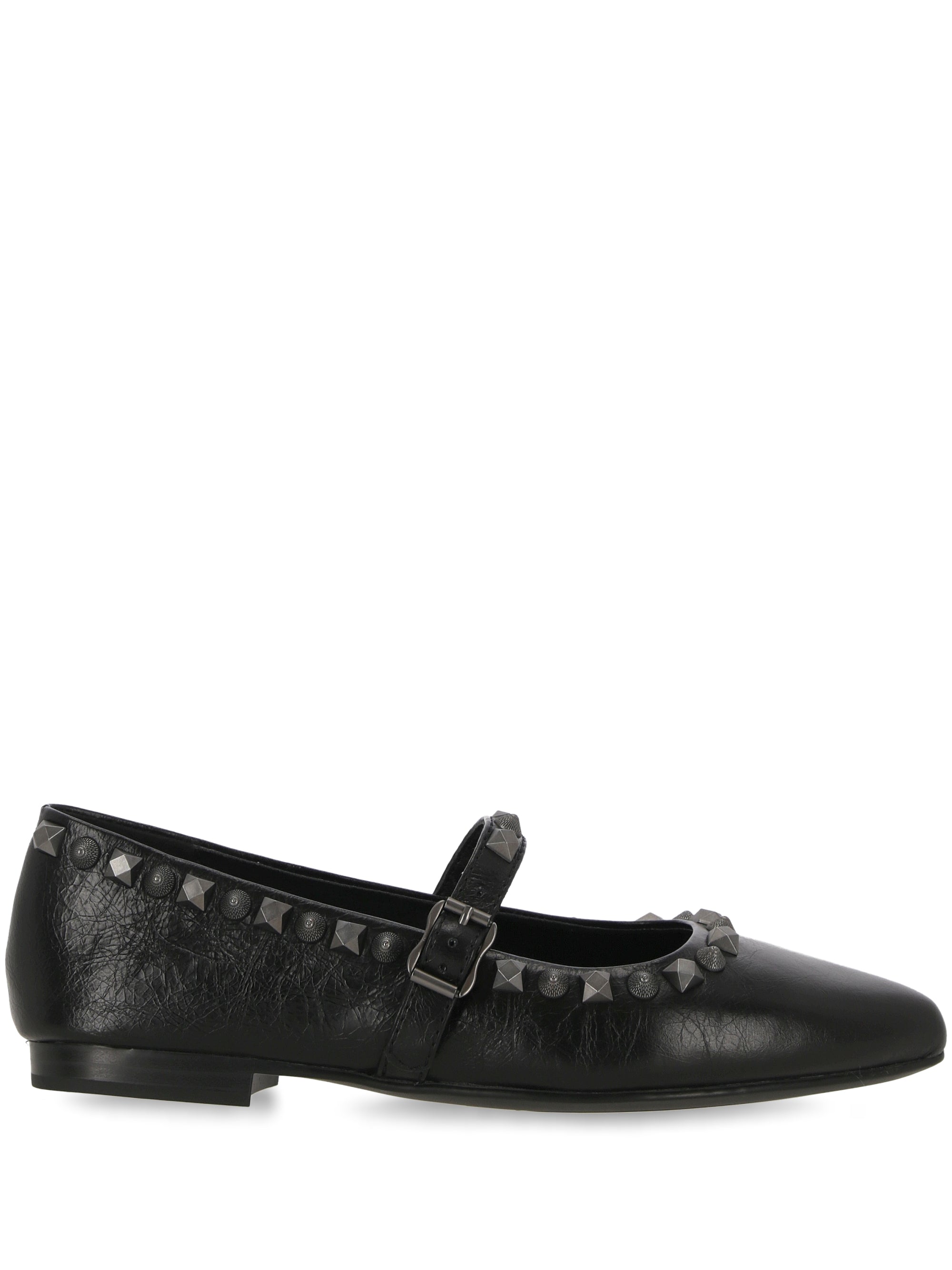 ASH BEATNIK02 Woman CARBON BLACK Flat shoes - Zuklat