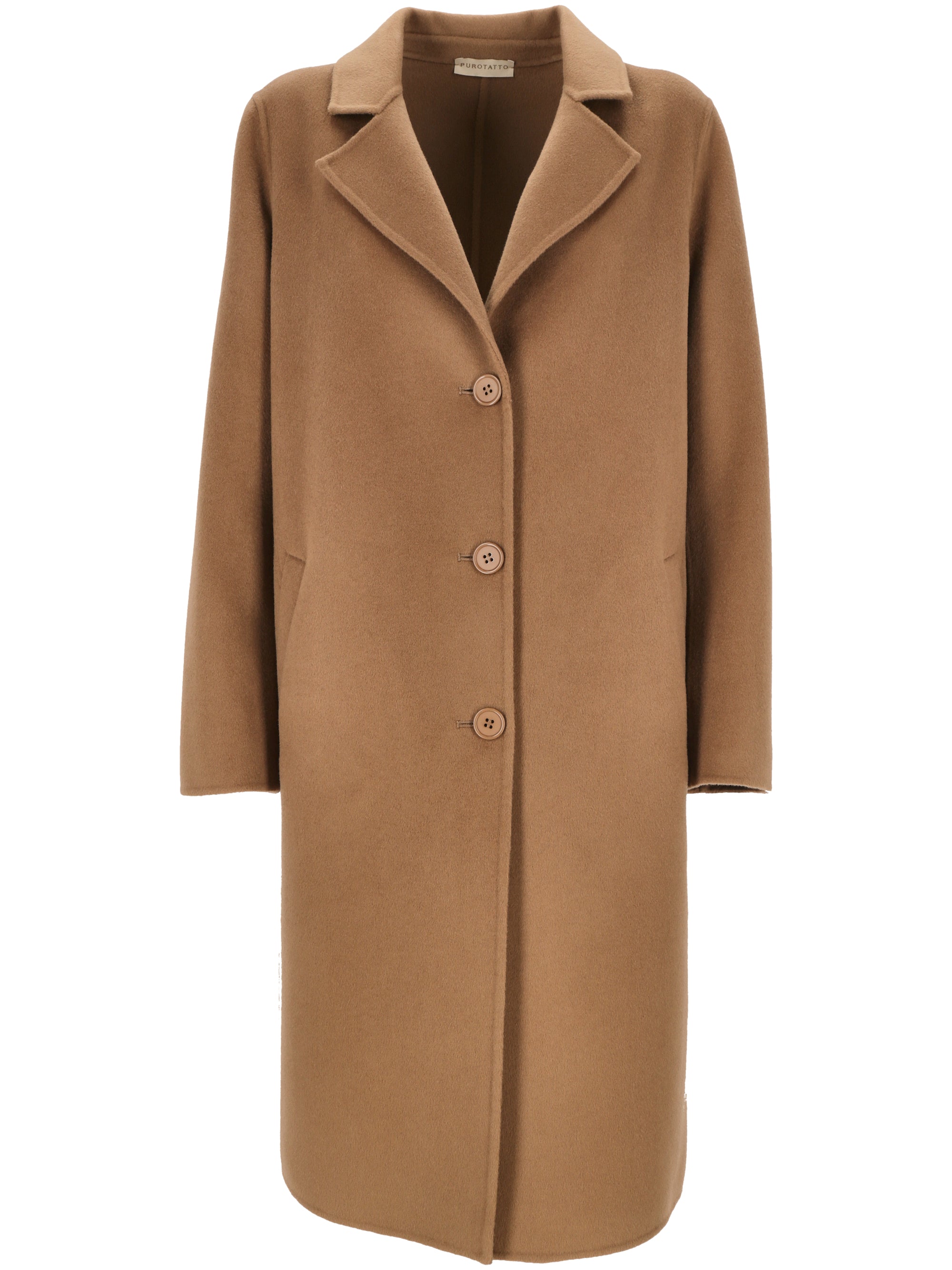 Purotatto 8110 Woman Camel Coats - Zuklat