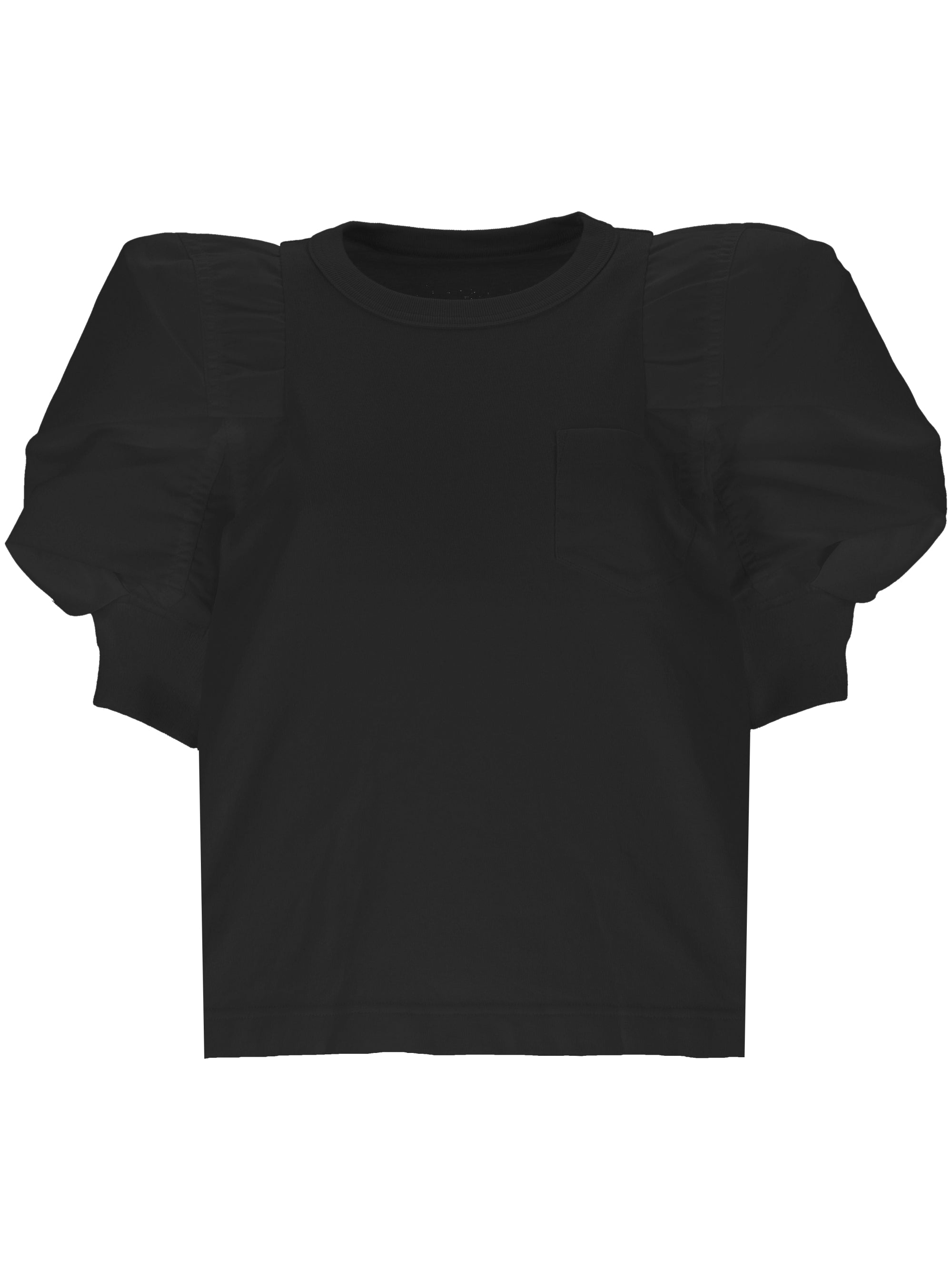 Sacai 24-07543 Woman Black T-shirts and Polos - Zuklat