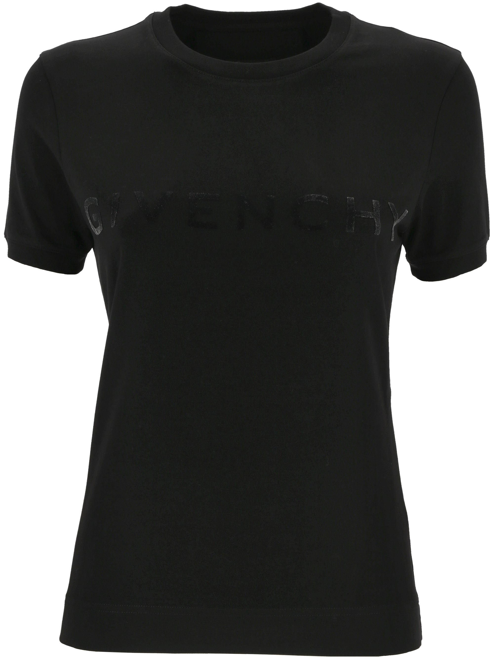 Givenchy BW70BF Woman Black T-shirts and Polos - Zuklat