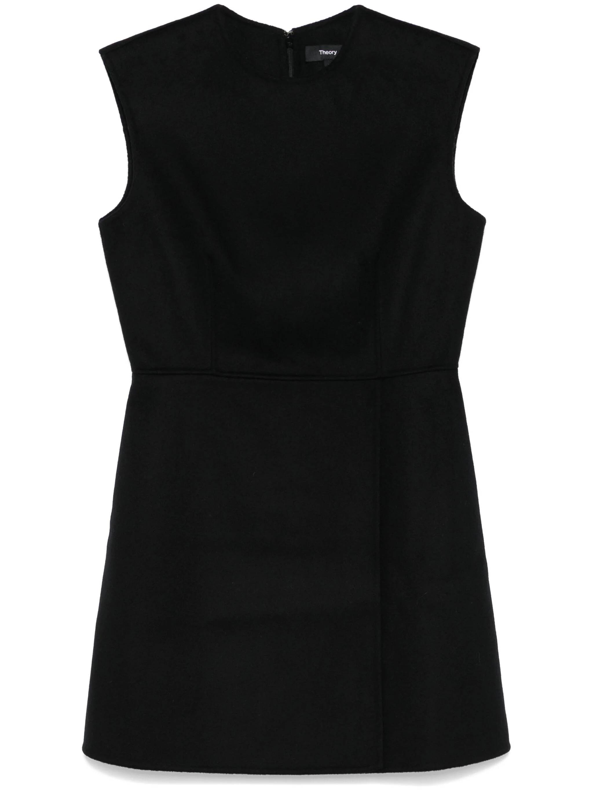 Theory O0901602 Woman Black Dresses - Zuklat