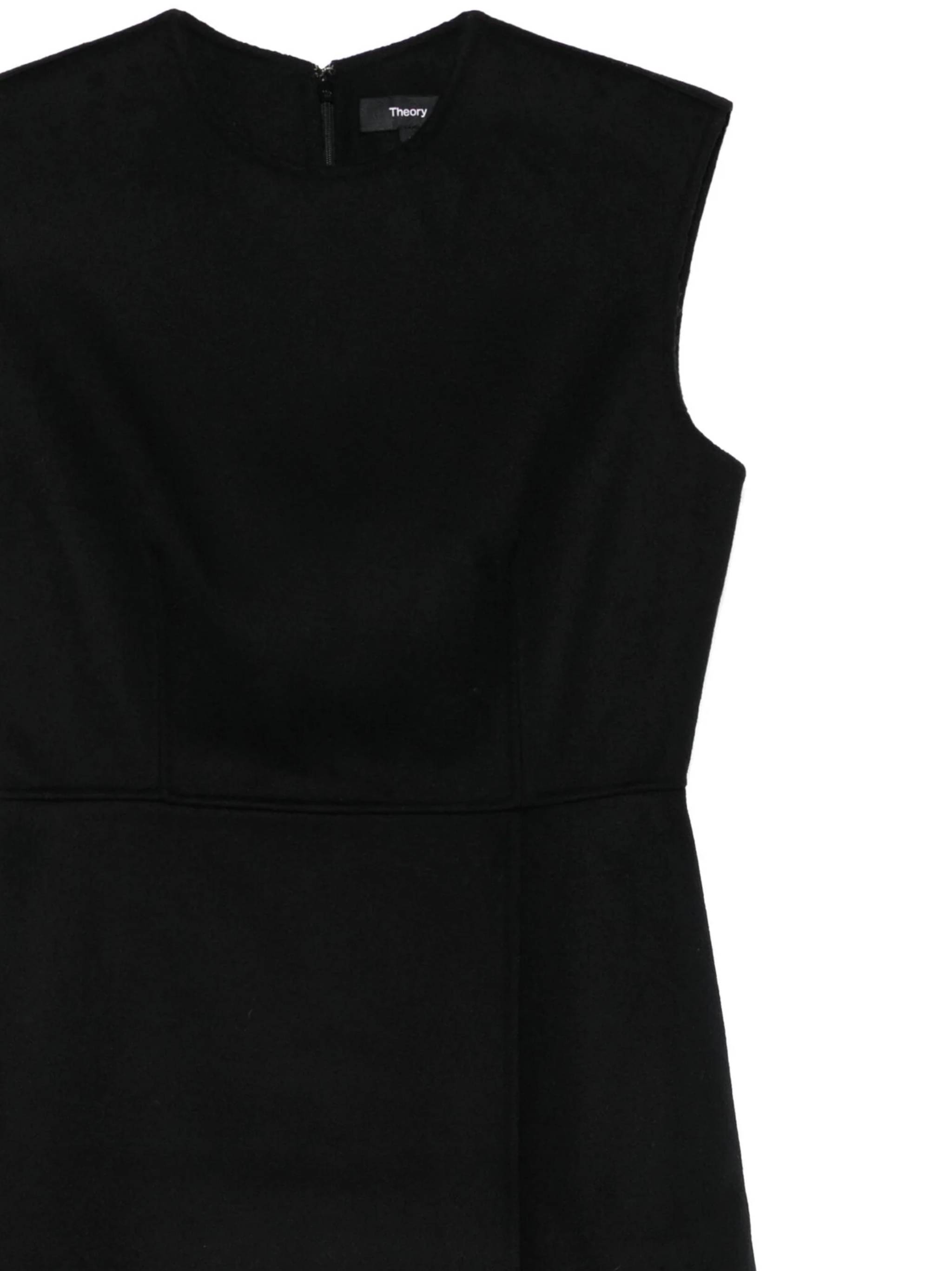 Theory O0901602 Woman Black Dresses - Zuklat