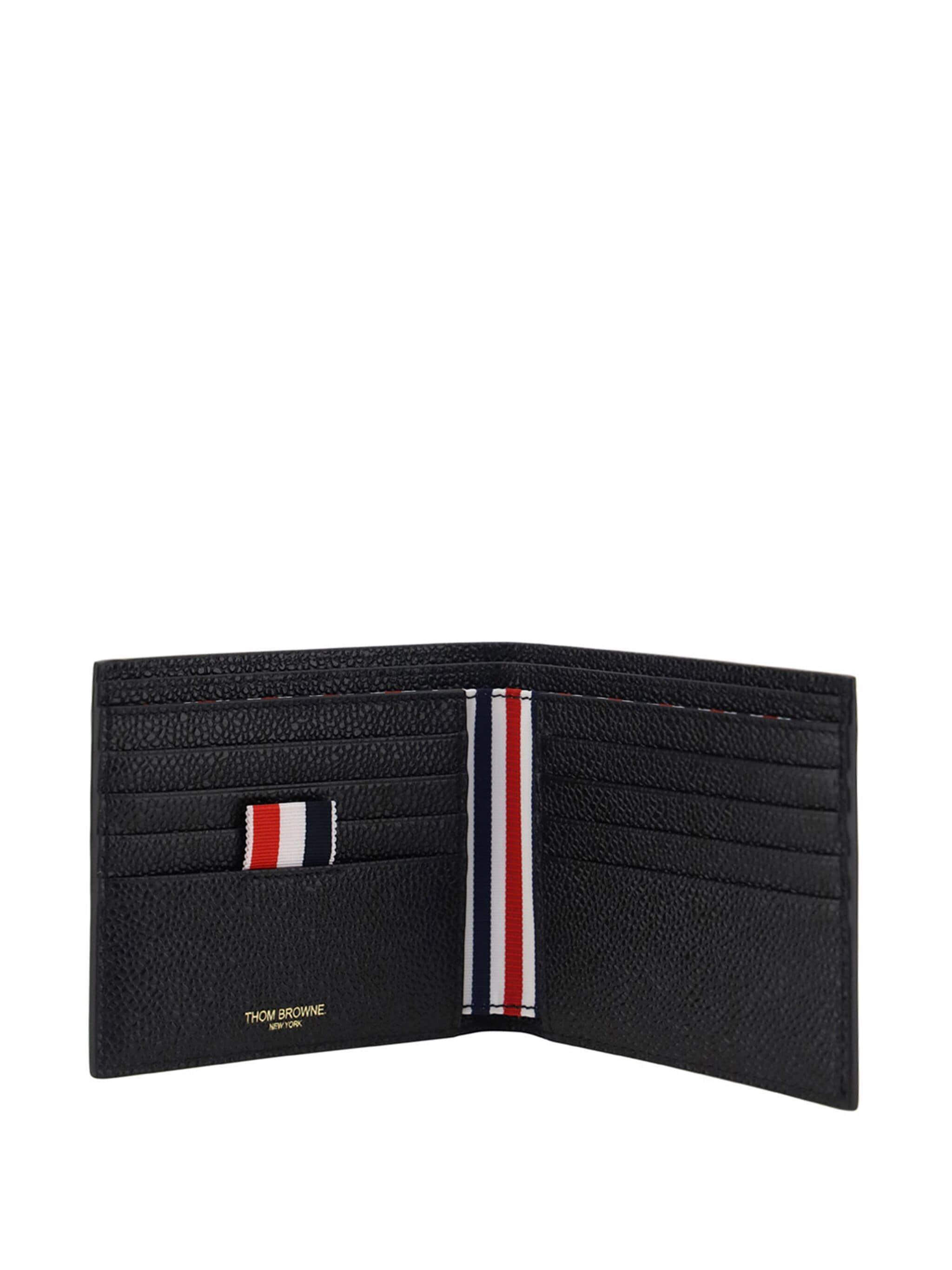 Thom Browne MAW023A Man Black Wallets - Zuklat