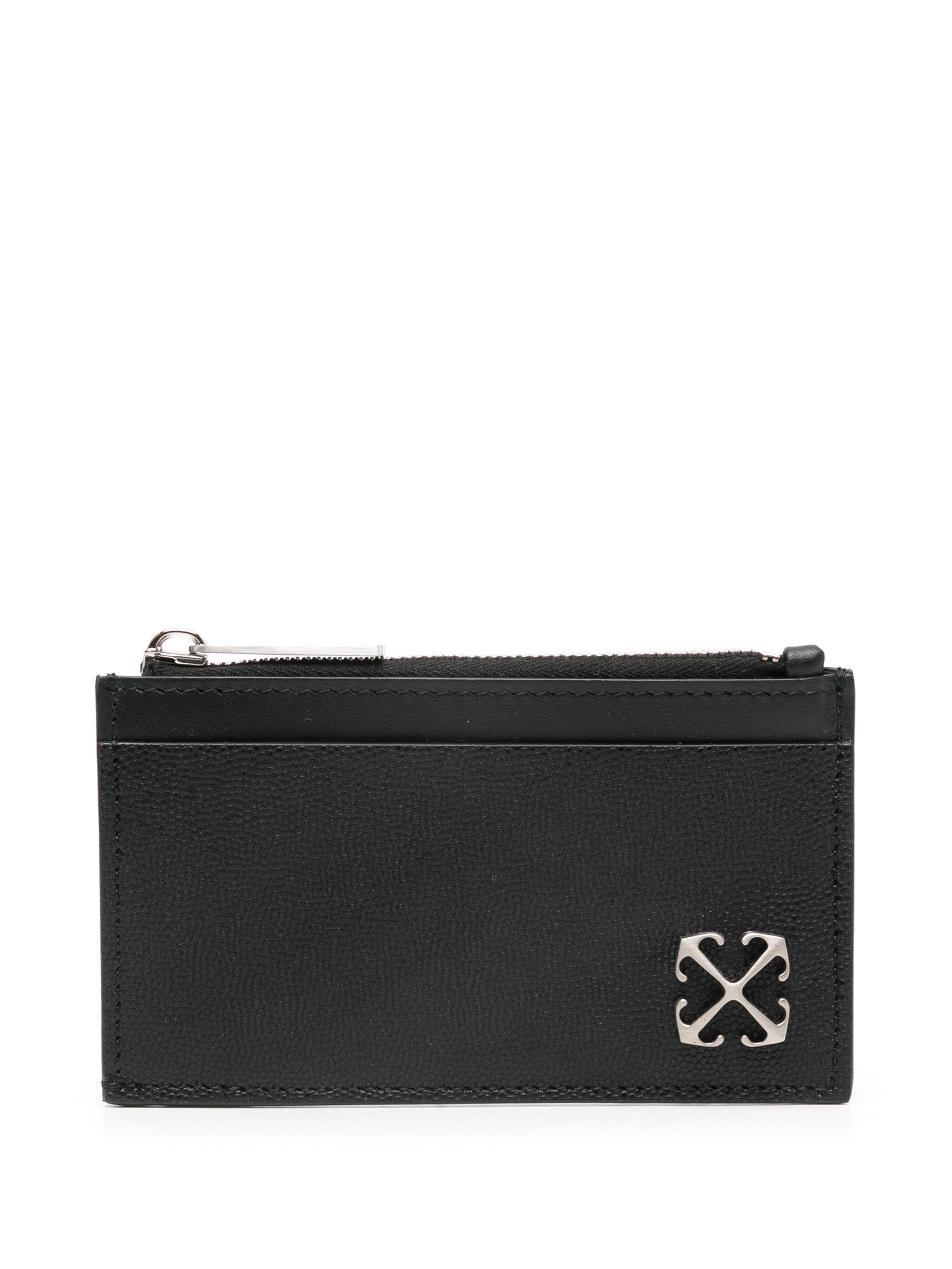 Off White OMND094F24LEA001 Man BLACK-NO Wallets - Zuklat