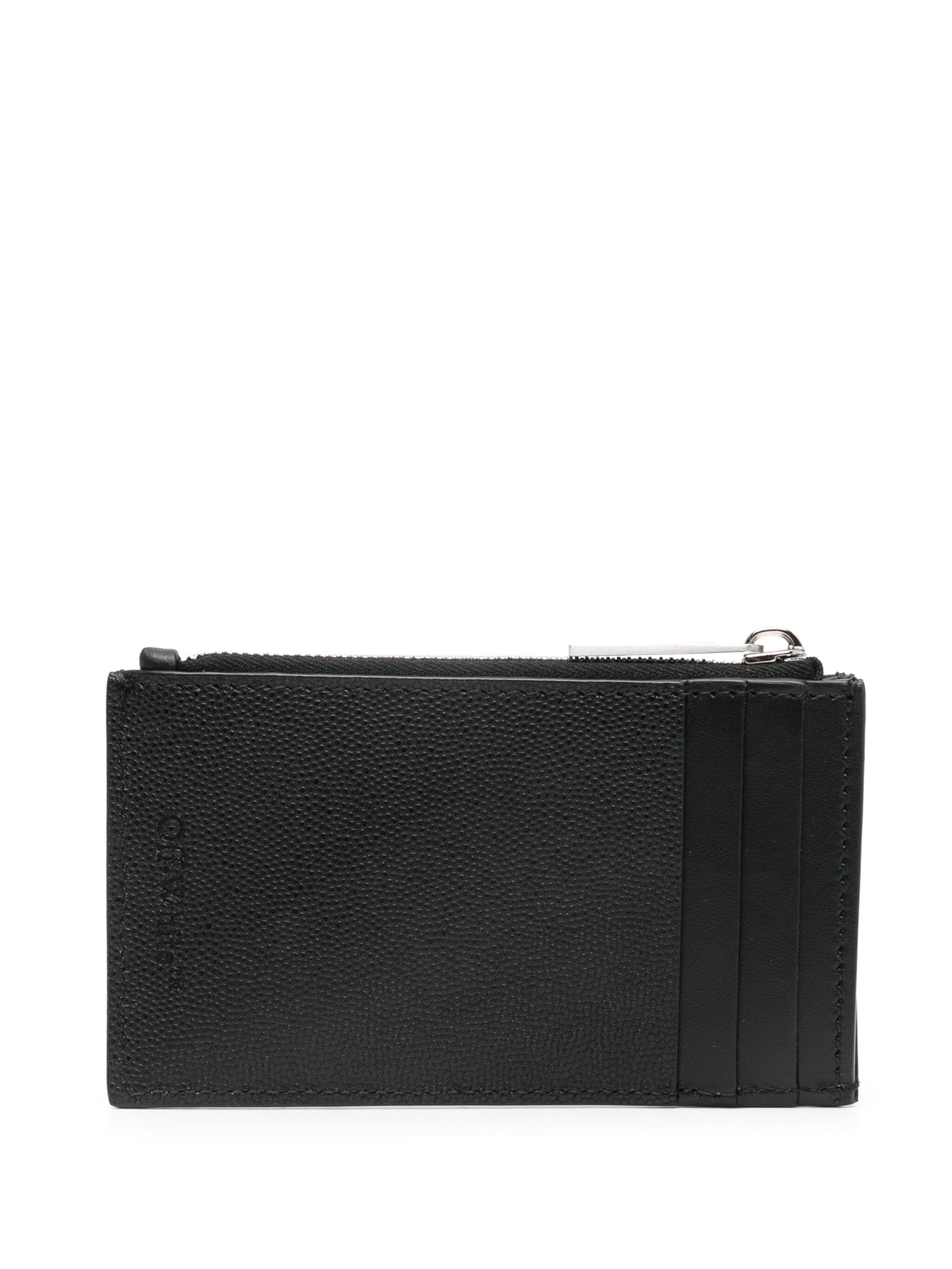 Off White OMND094F24LEA001 Man BLACK-NO Wallets - Zuklat