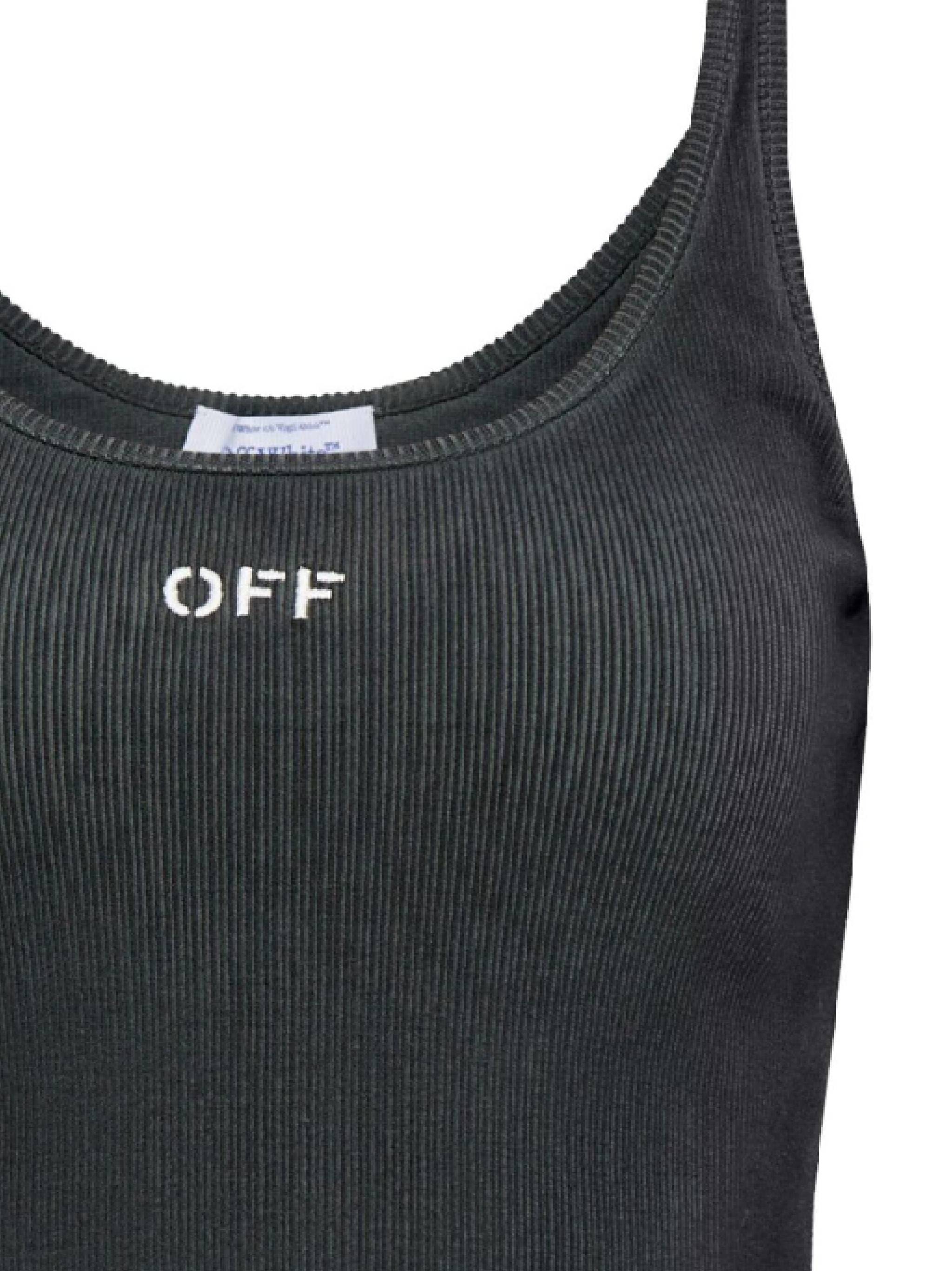 Off White OWAD072F24JER001 Woman WASHED GRE Top - Zuklat