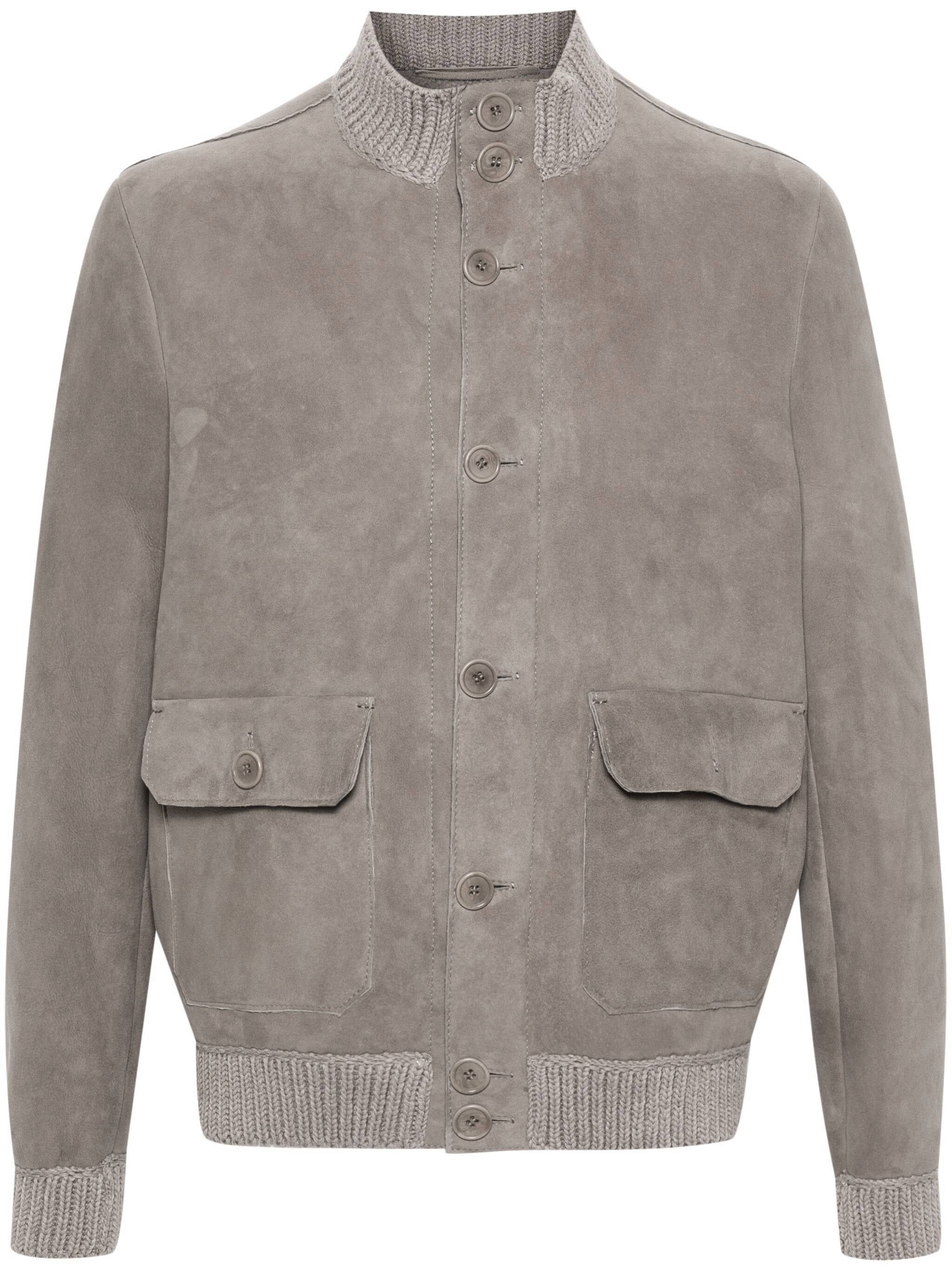 Salvatore Santoro 47561U Man Grey/white Jackets - Zuklat