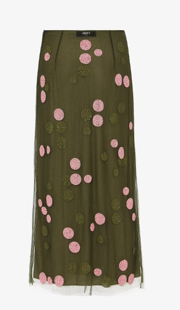 Fendi FQ7595 Woman Green Skirts - Zuklat