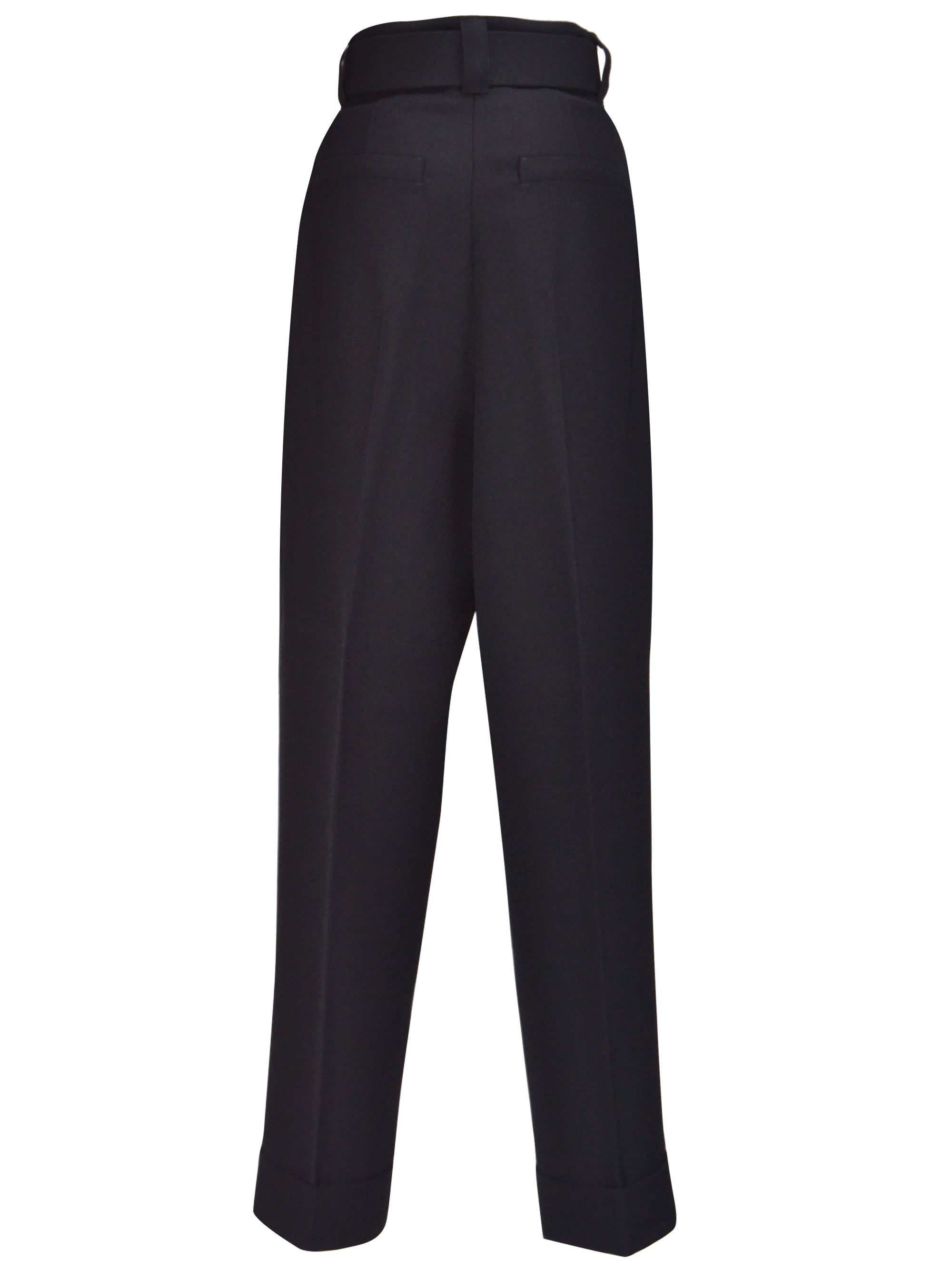 Max Mara 2421136014600 Woman Black Trousers - Zuklat