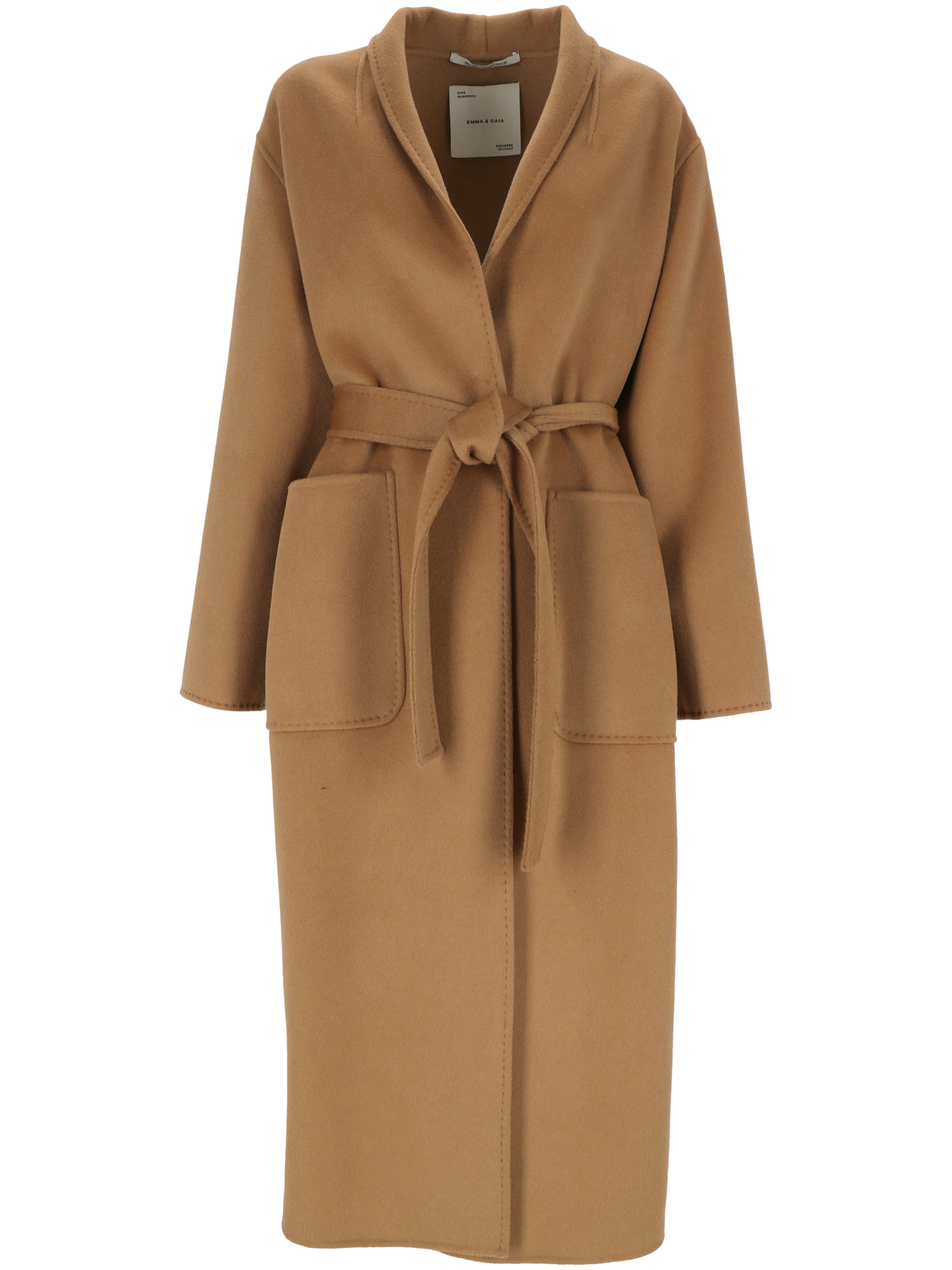 Emma&gaia 44S069 Woman Camel Coats - Zuklat