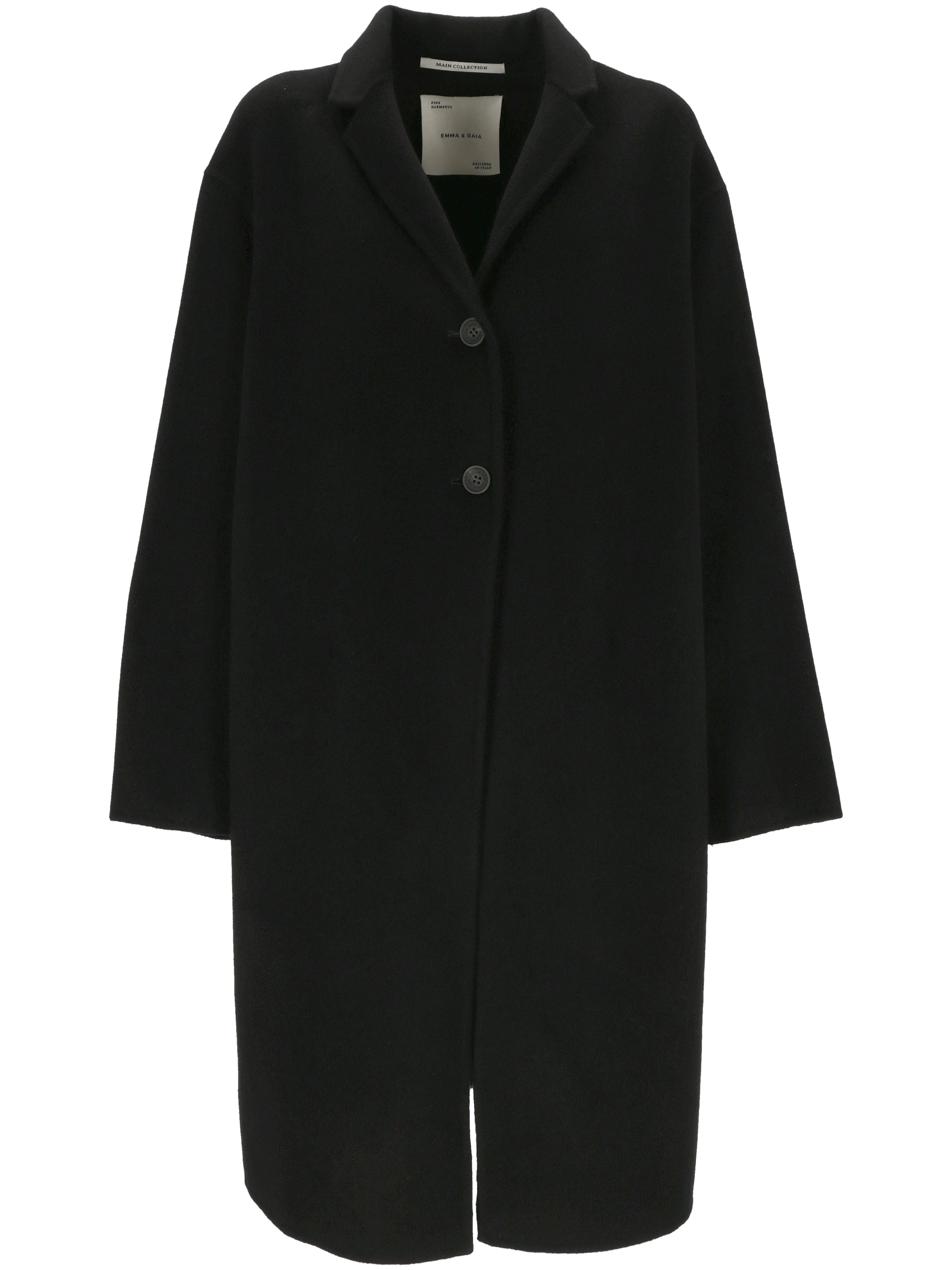 Emma&gaia 44S060 Woman Black Coats - Zuklat