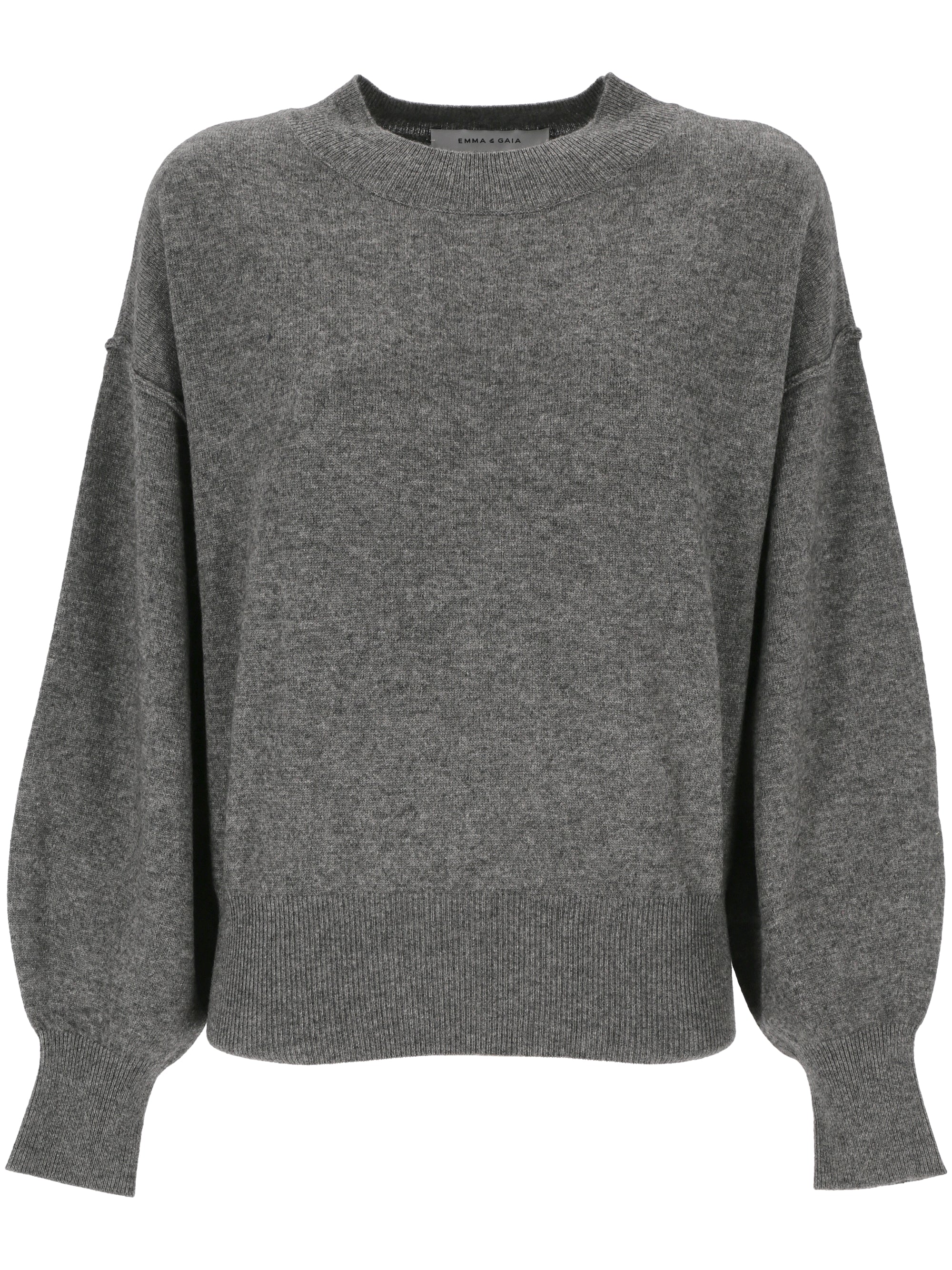 Emma&gaia 44M073 Woman Grey Sweaters - Zuklat