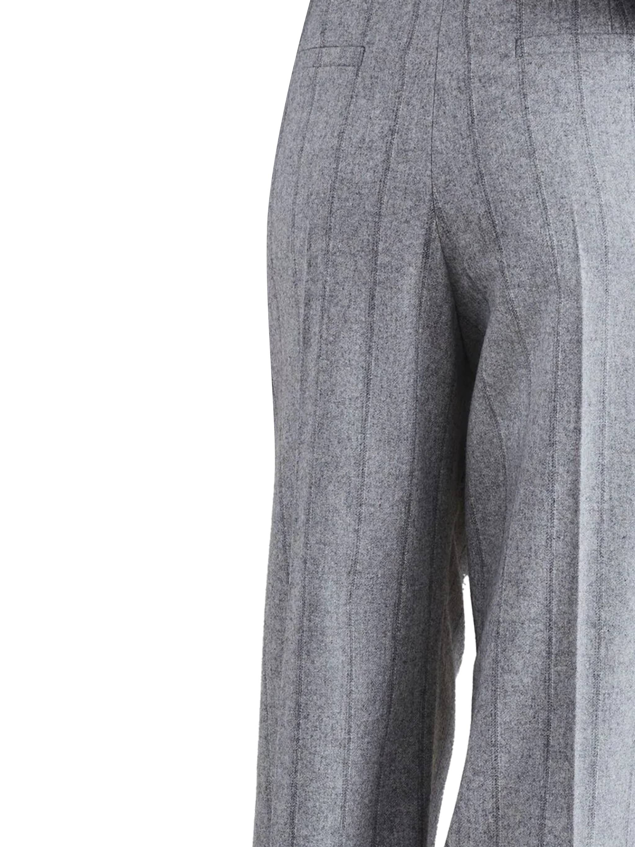 Brunello Cucinelli MD589P8725 Woman Grey Trousers - Zuklat