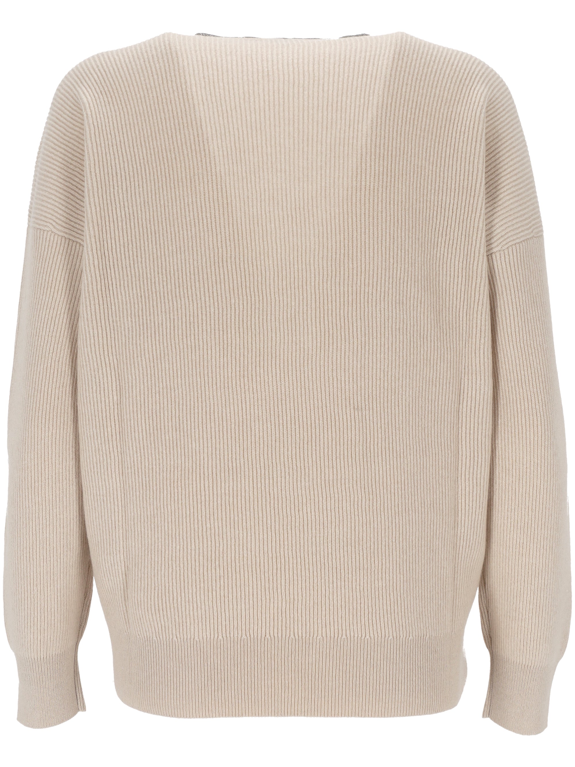 Brunello Cucinelli M12192112 Woman Beige Sweaters - Zuklat