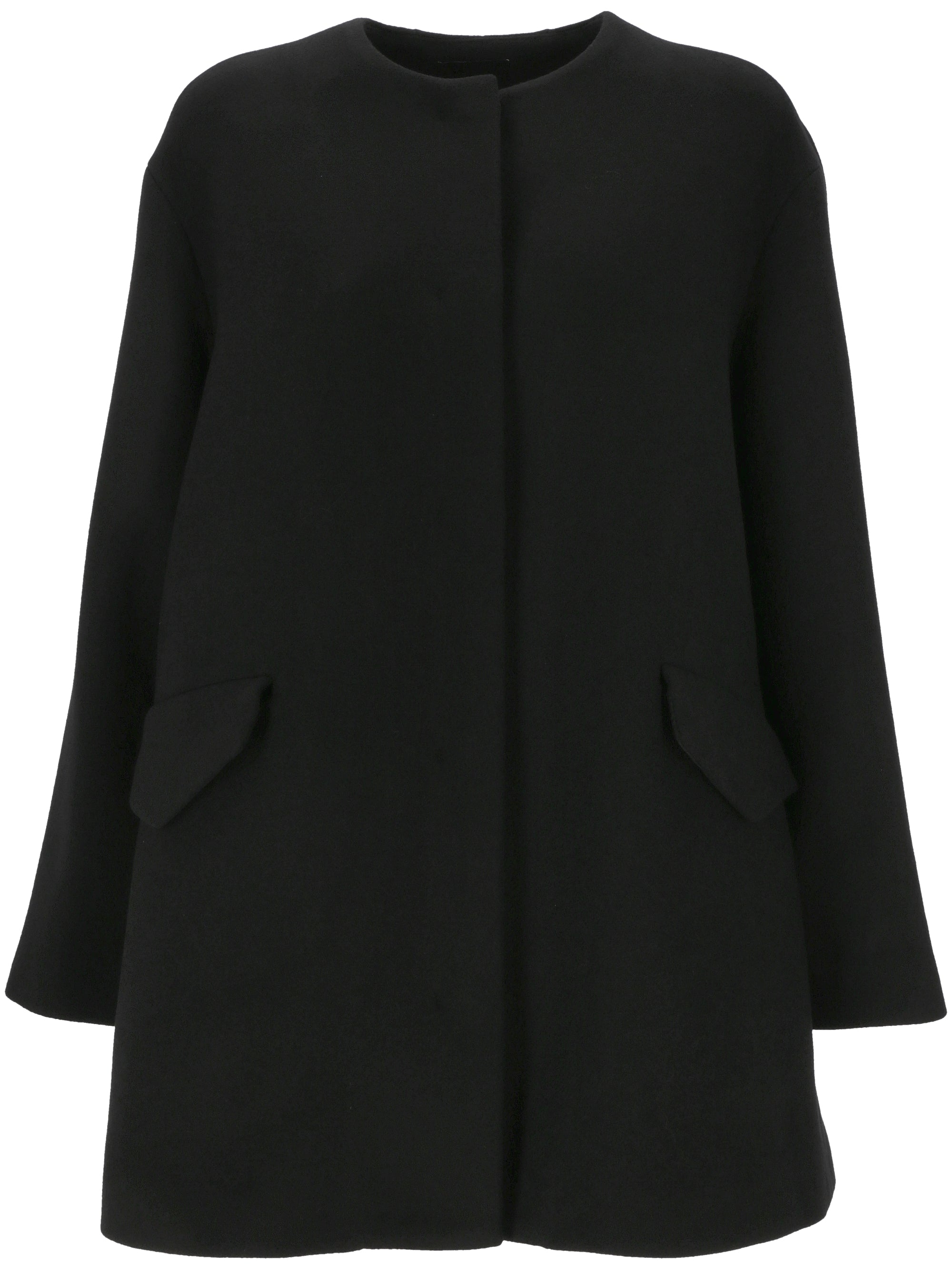 Theory O0901405 Woman Black Coats - Zuklat