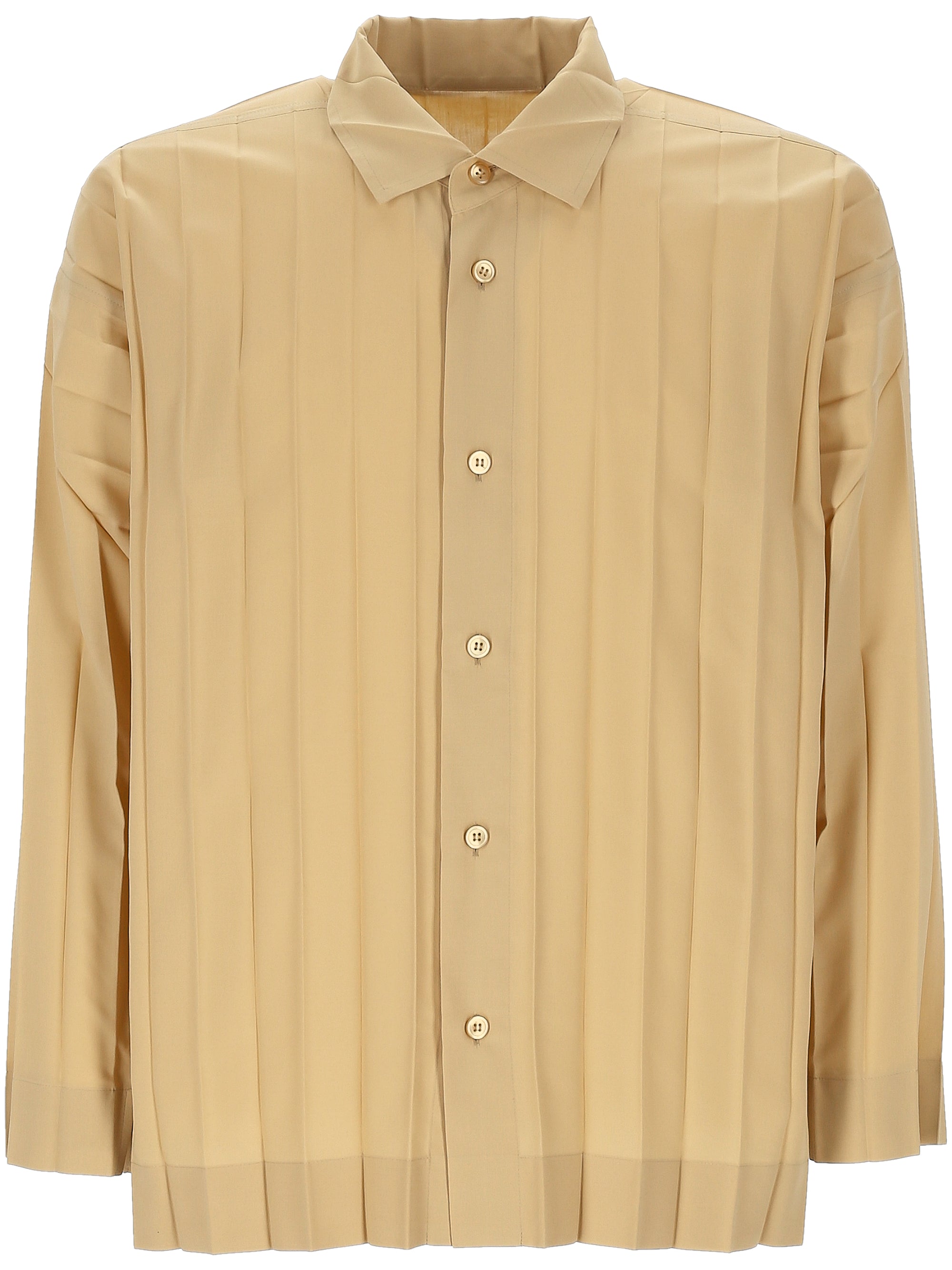 Issey Miyake HP48FJ311 Man Beige Shirts - Zuklat