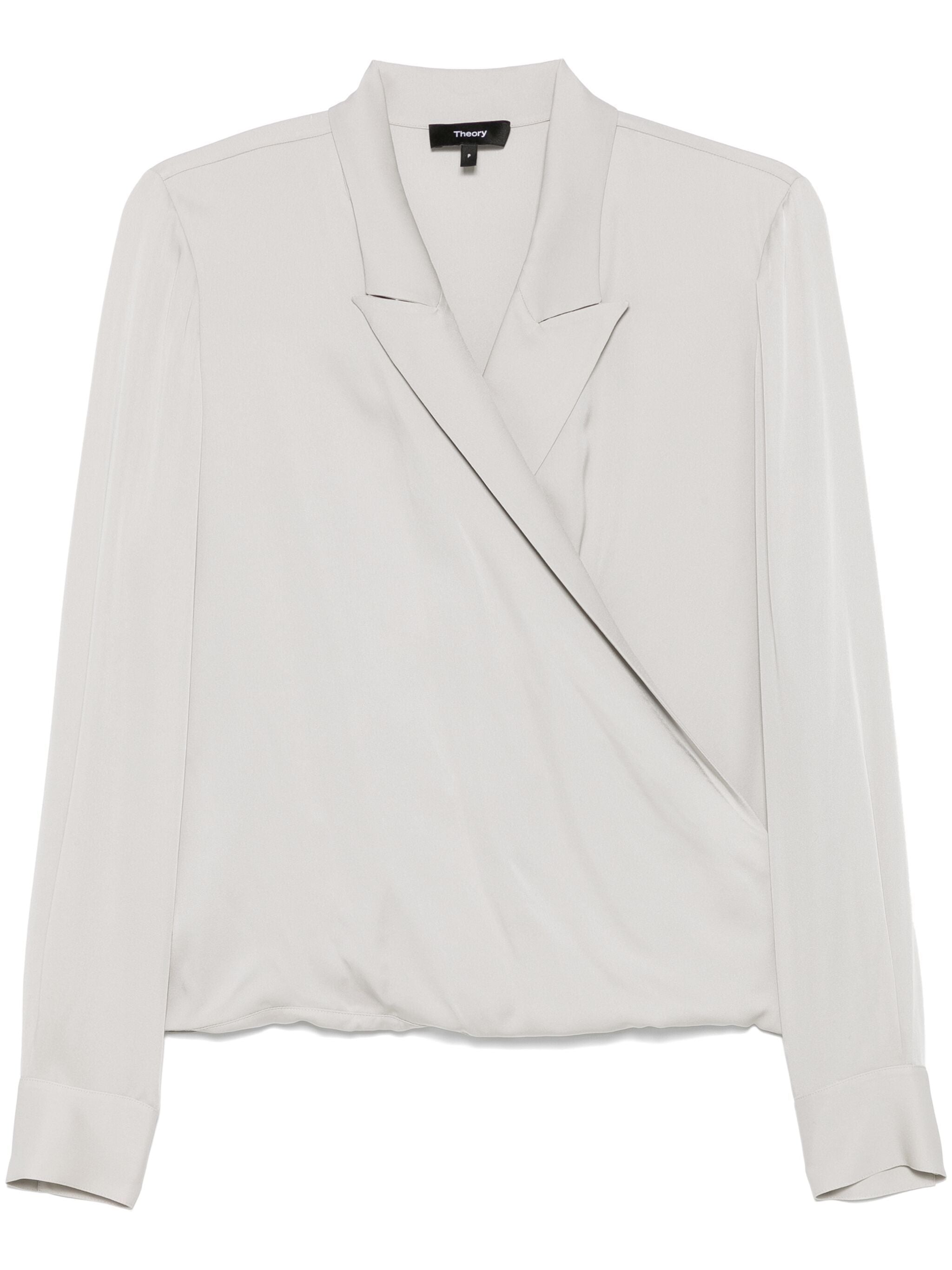 Theory O1102503 Woman Platinum Shirts - Zuklat