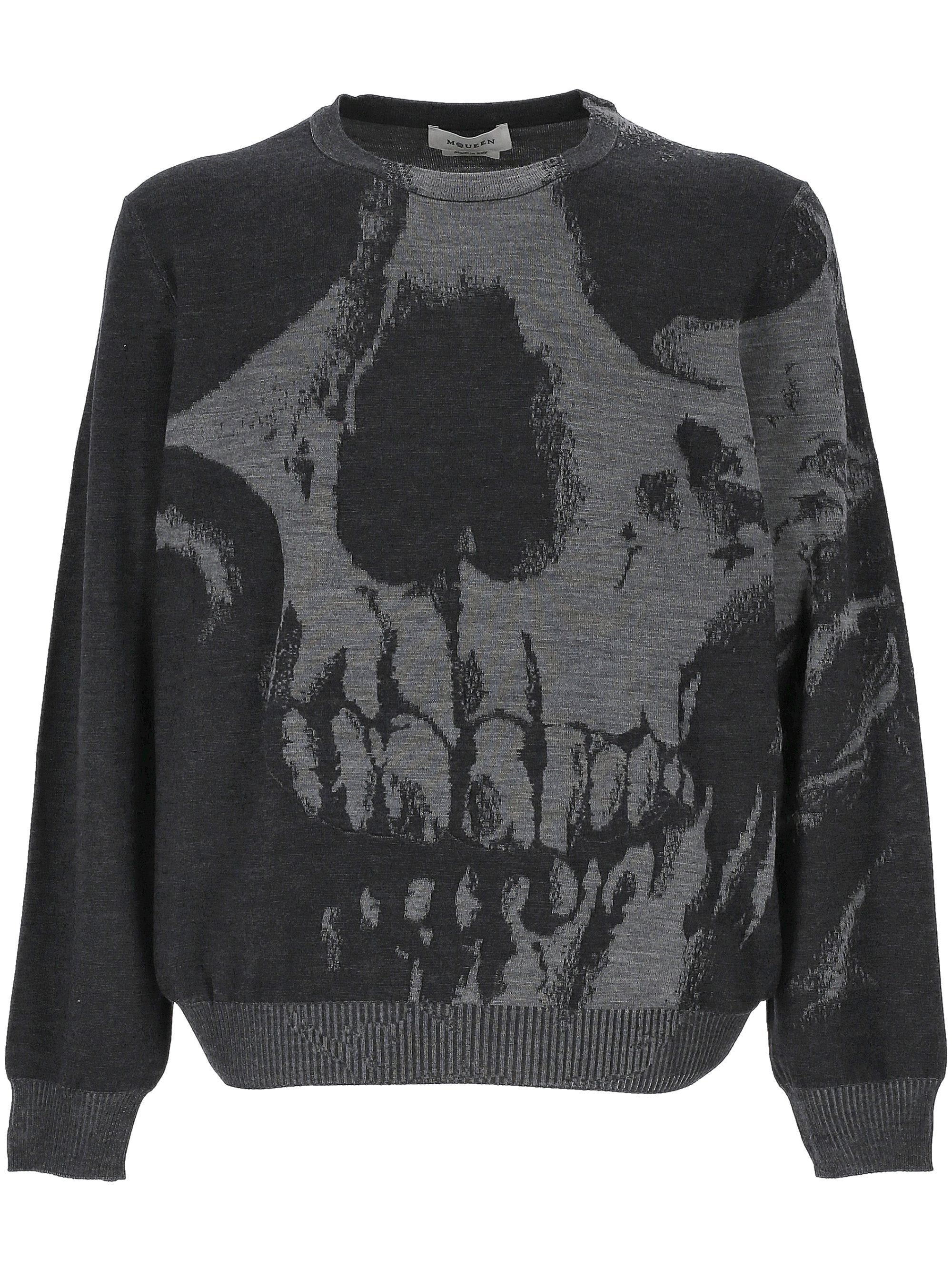 Alexander McQueen 818835 Man GREY ML/CHARCOAL Sweaters - Zuklat