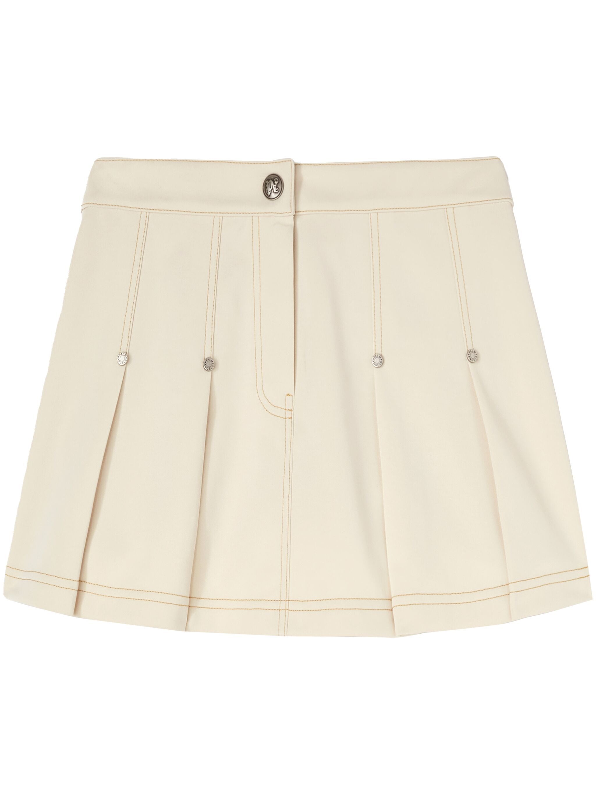 Palm Angels PWCC085S25FAB001 Woman IVORY-IV Skirts - Zuklat