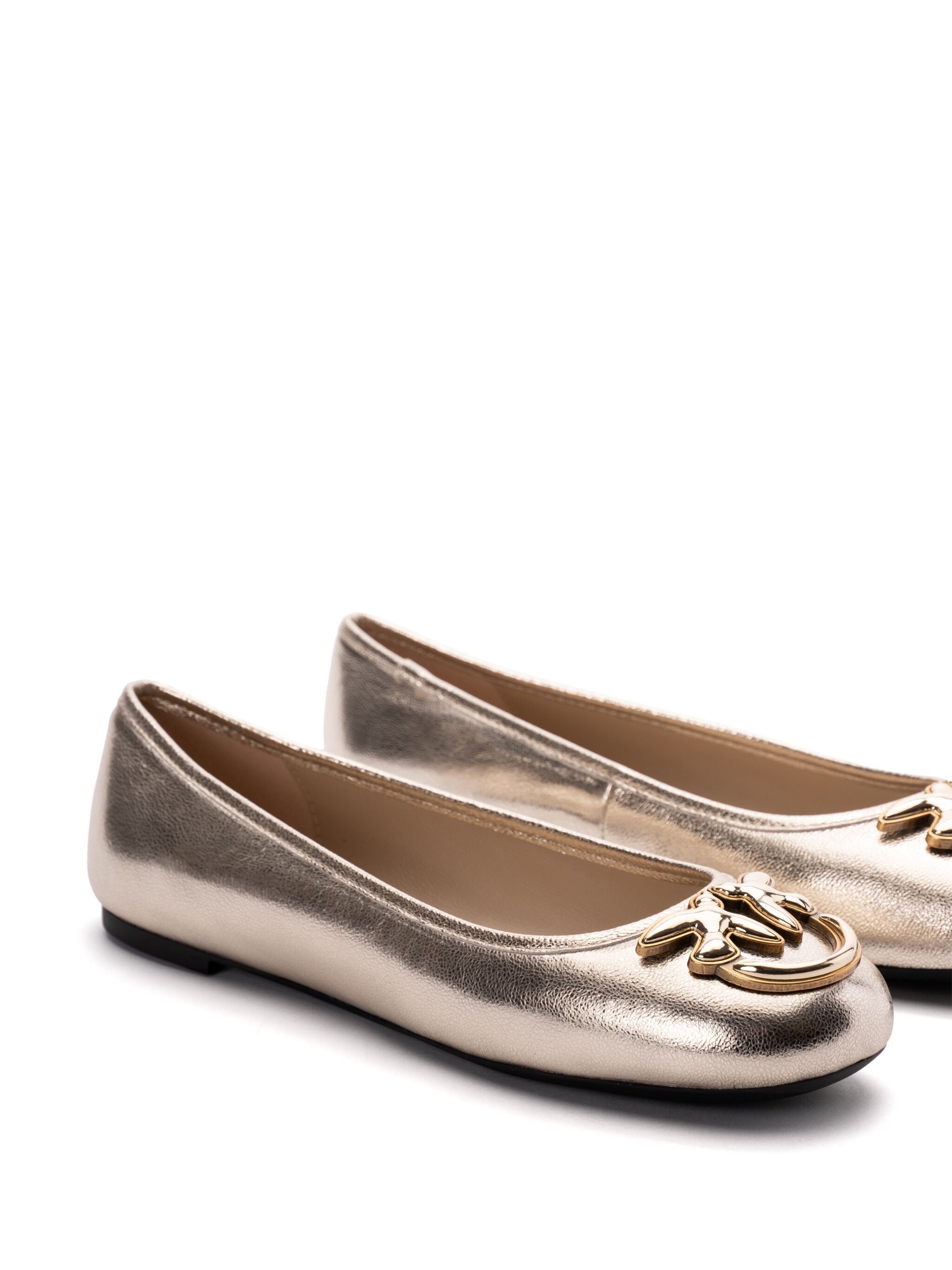 Pinko SD0295 Woman Platinum Flat shoes - Zuklat