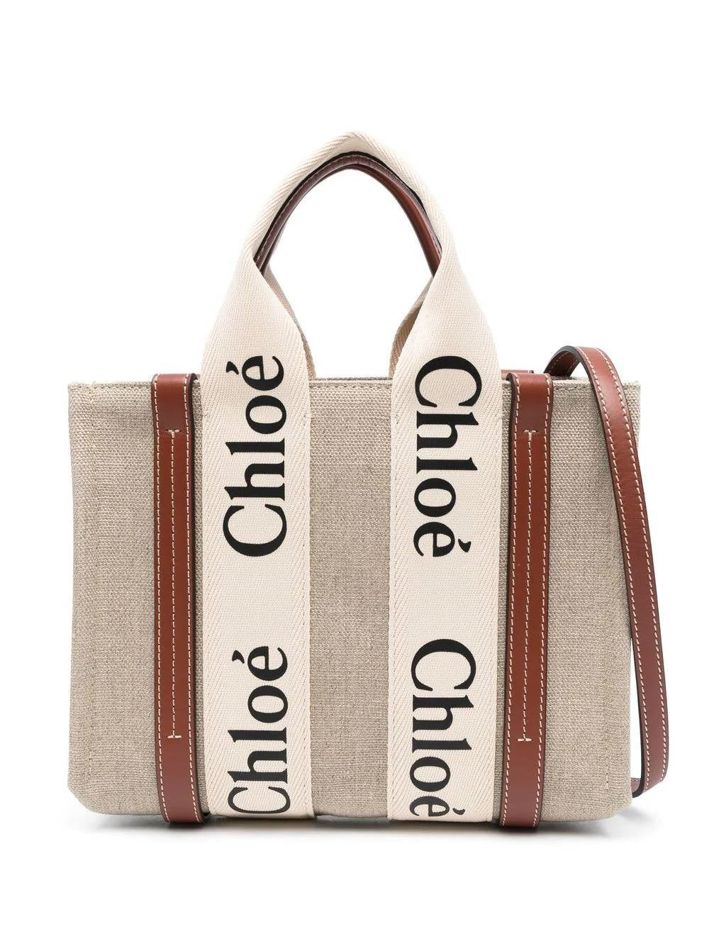 Chloè C22AS397I26 Woman White - Brown 1 Bags.. - Zuklat