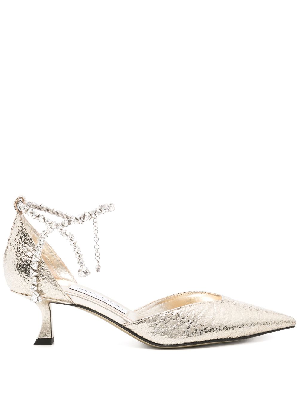 Jimmy Choo STEVIE50 Woman Golden Sandals - Zuklat