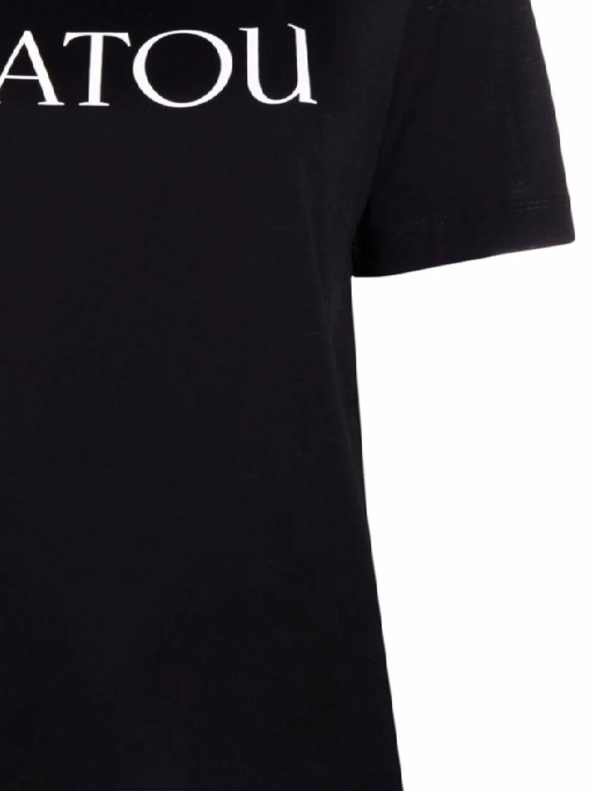 PATOU JE029 Woman Black T-shirts and Polos - Zuklat