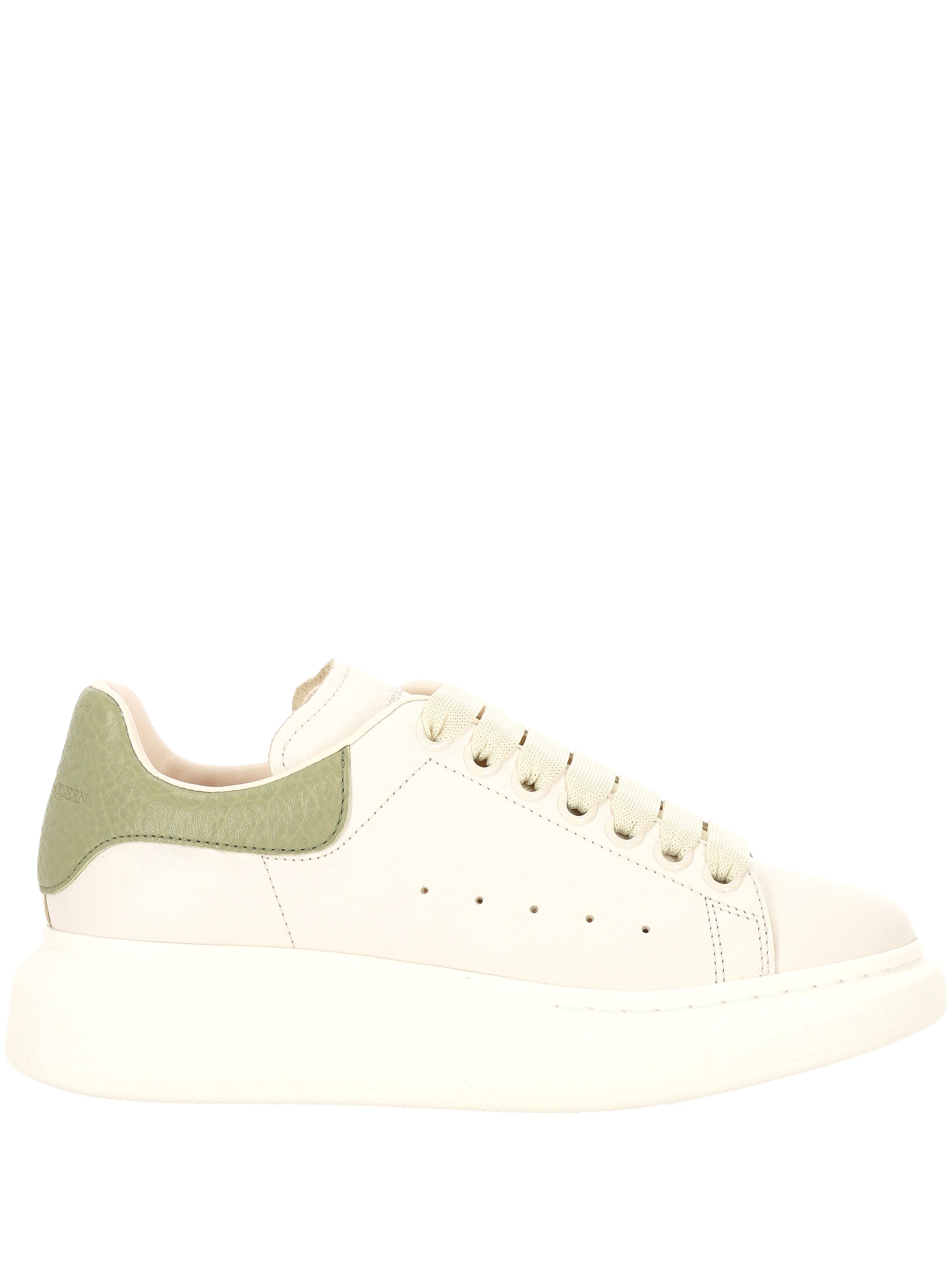 Alexander McQueen 553770 Woman Off white/green Sneakers - Zuklat