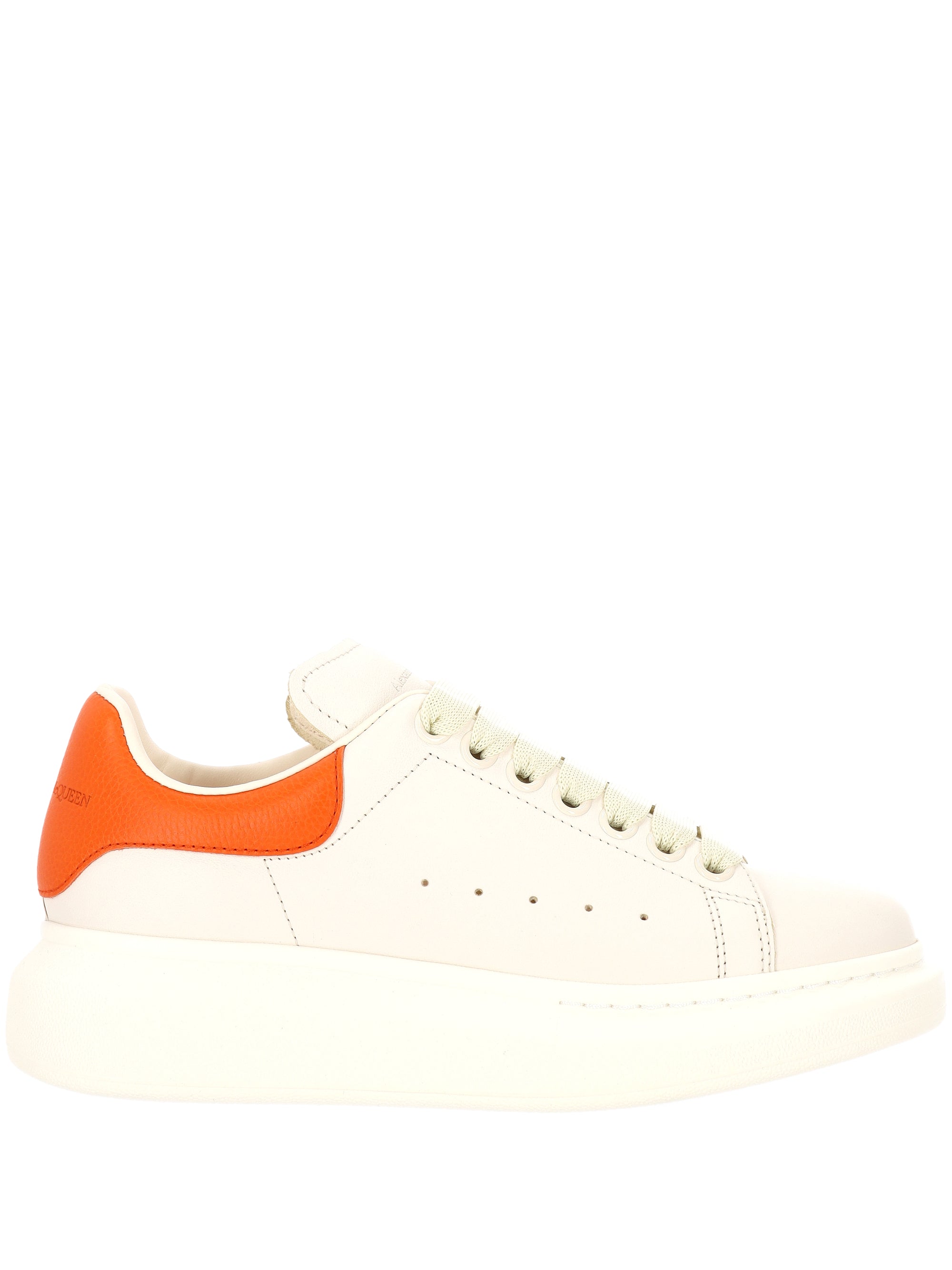 Alexander McQueen 553770 Woman OFF WHITE/ORANGE Sneakers - Zuklat