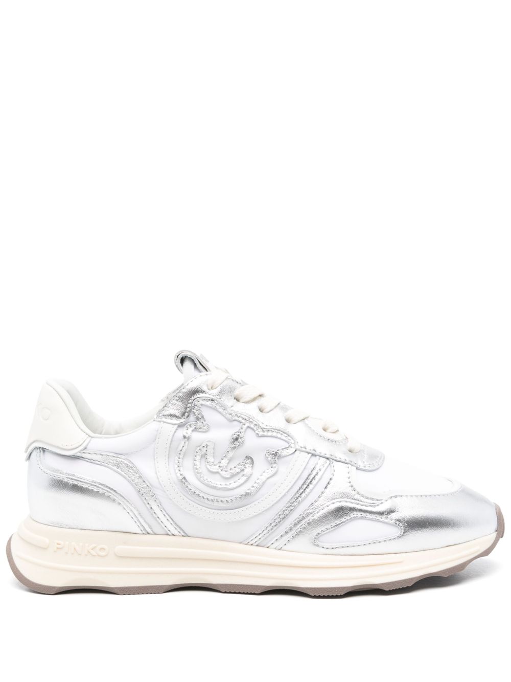 Pinko SS0087 Woman Silver Sneakers - Zuklat