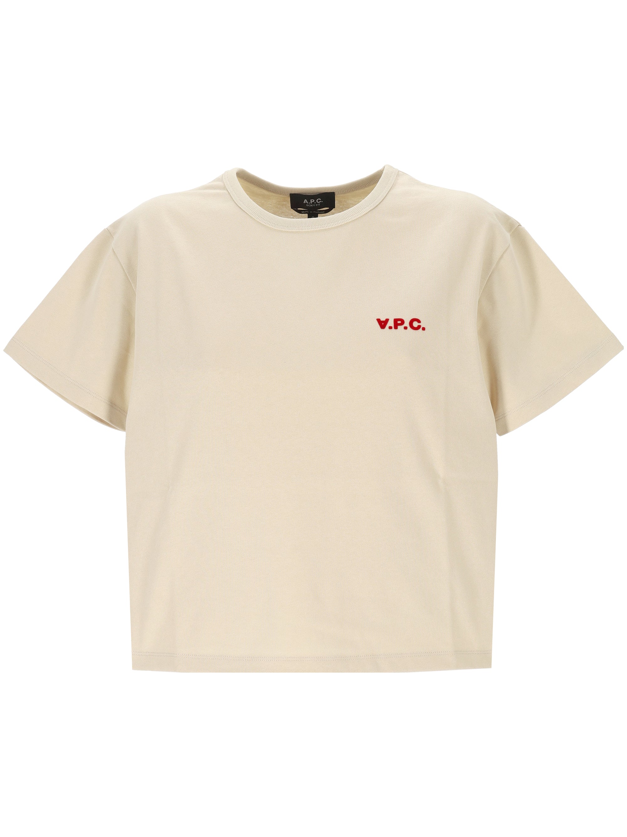 A.P.C. COHBQF26390 Woman MASTIC/ROUGE T-shirts and Polos - Zuklat