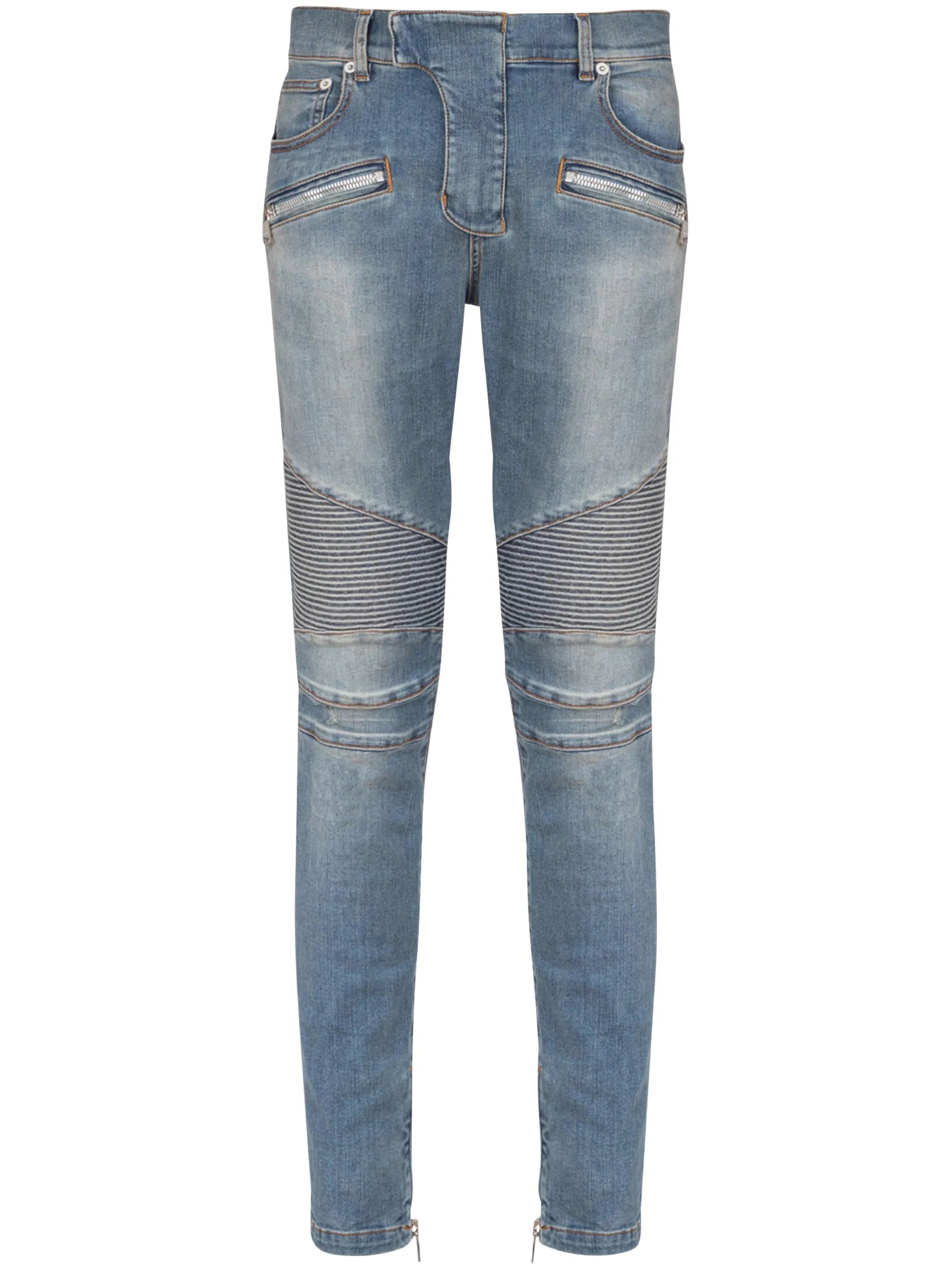 Balmain EH1MG115DF44 Man Blue Jeans - Zuklat