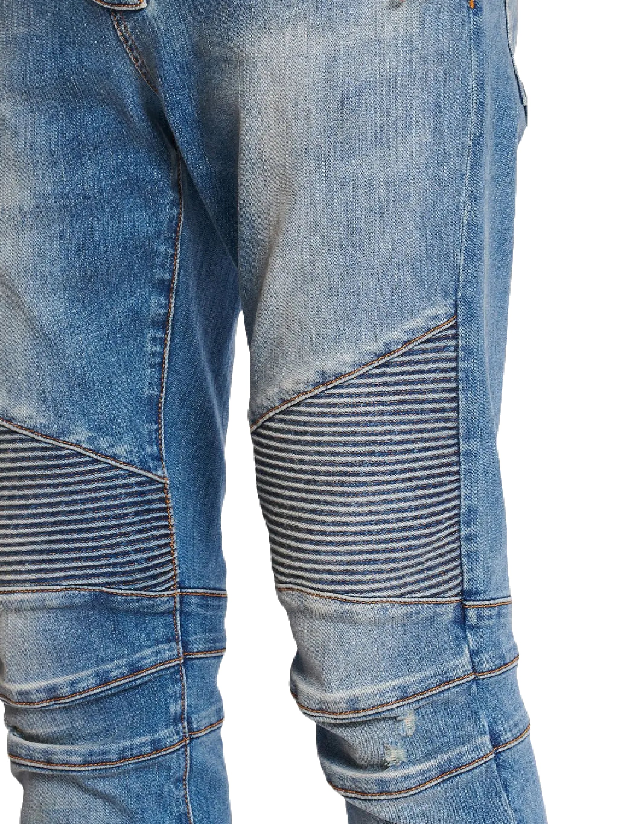 Balmain EH1MG115DF44 Man Blue Jeans - Zuklat