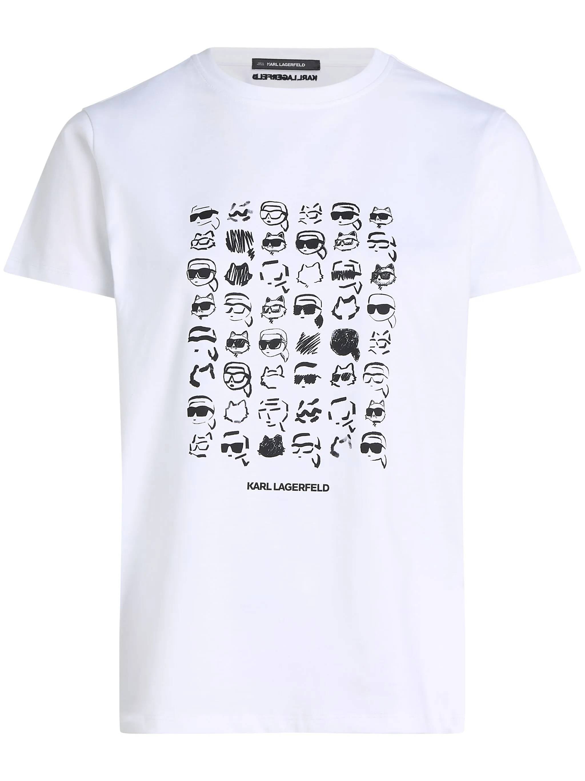 Karl Lagerfeld A1W17124 Woman White T-shirts and Polos - Zuklat